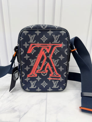 Louis Vuitton Navy Blue Monogram Upside Down Danube Crossbody Bag