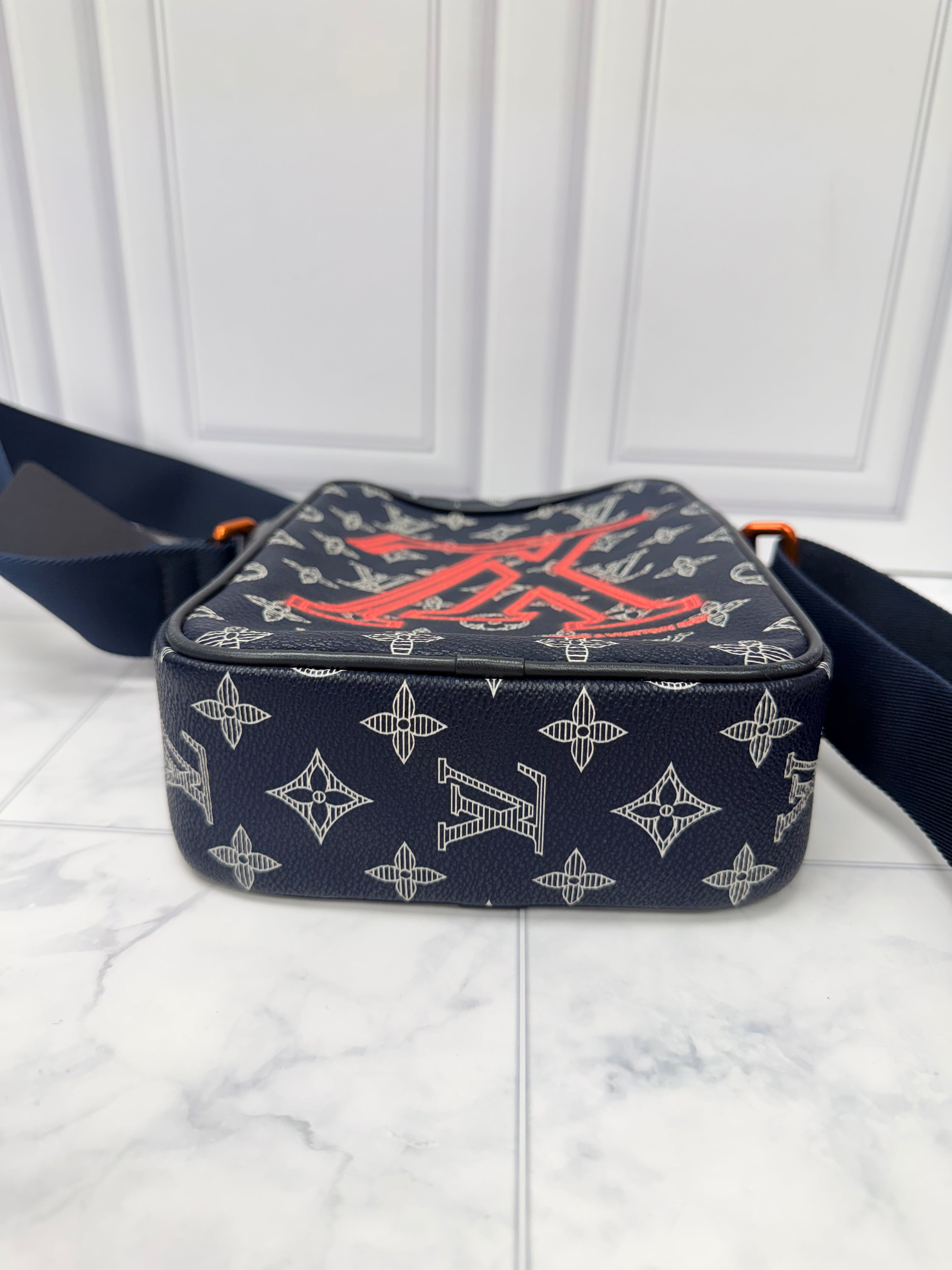 Louis Vuitton Navy Blue Monogram Upside Down Danube Crossbody Bag