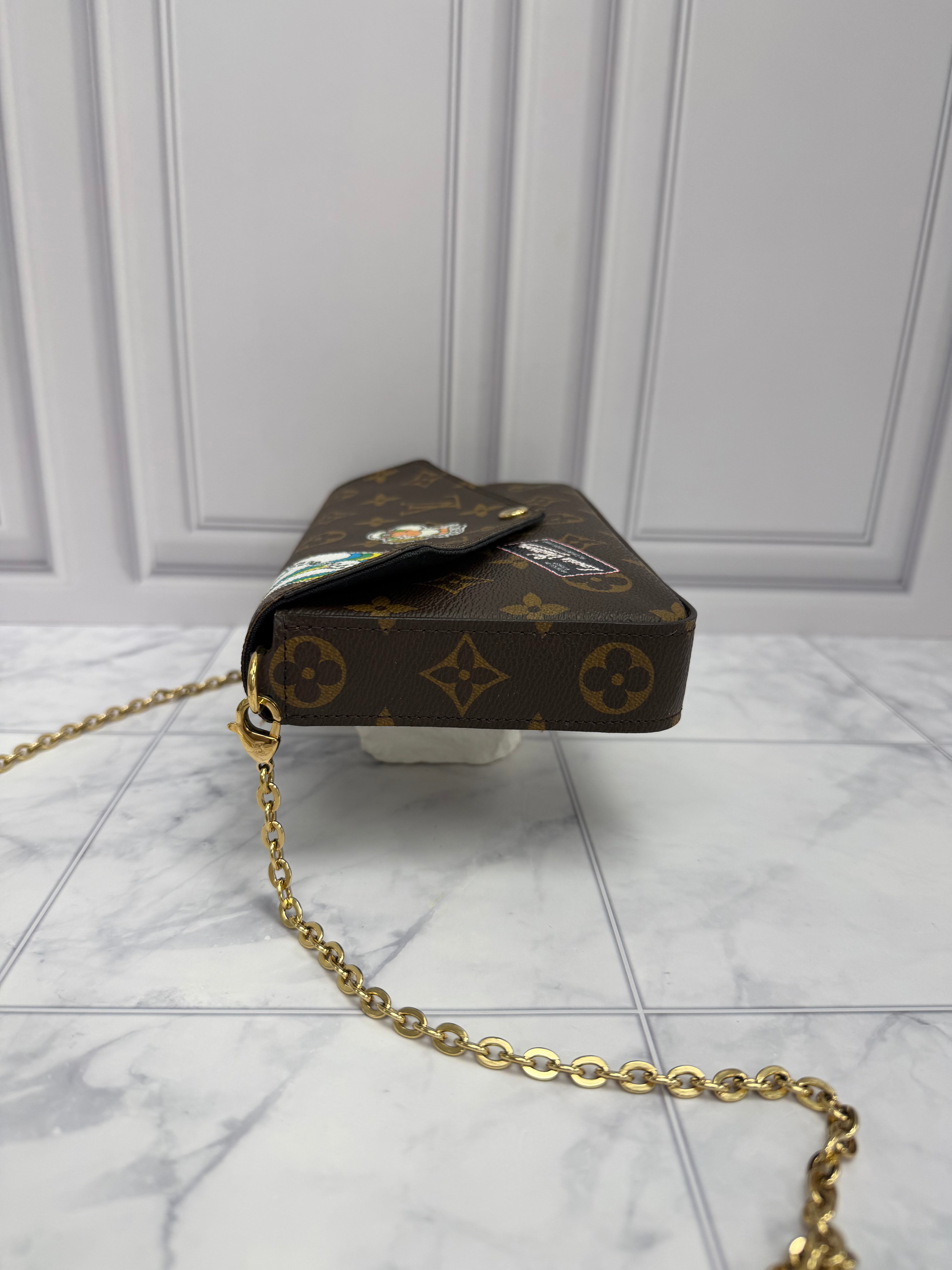 *DONS DROP* Louis Vuitton Monogram My LV World Tour Felicie Pochette Chain Crossbody