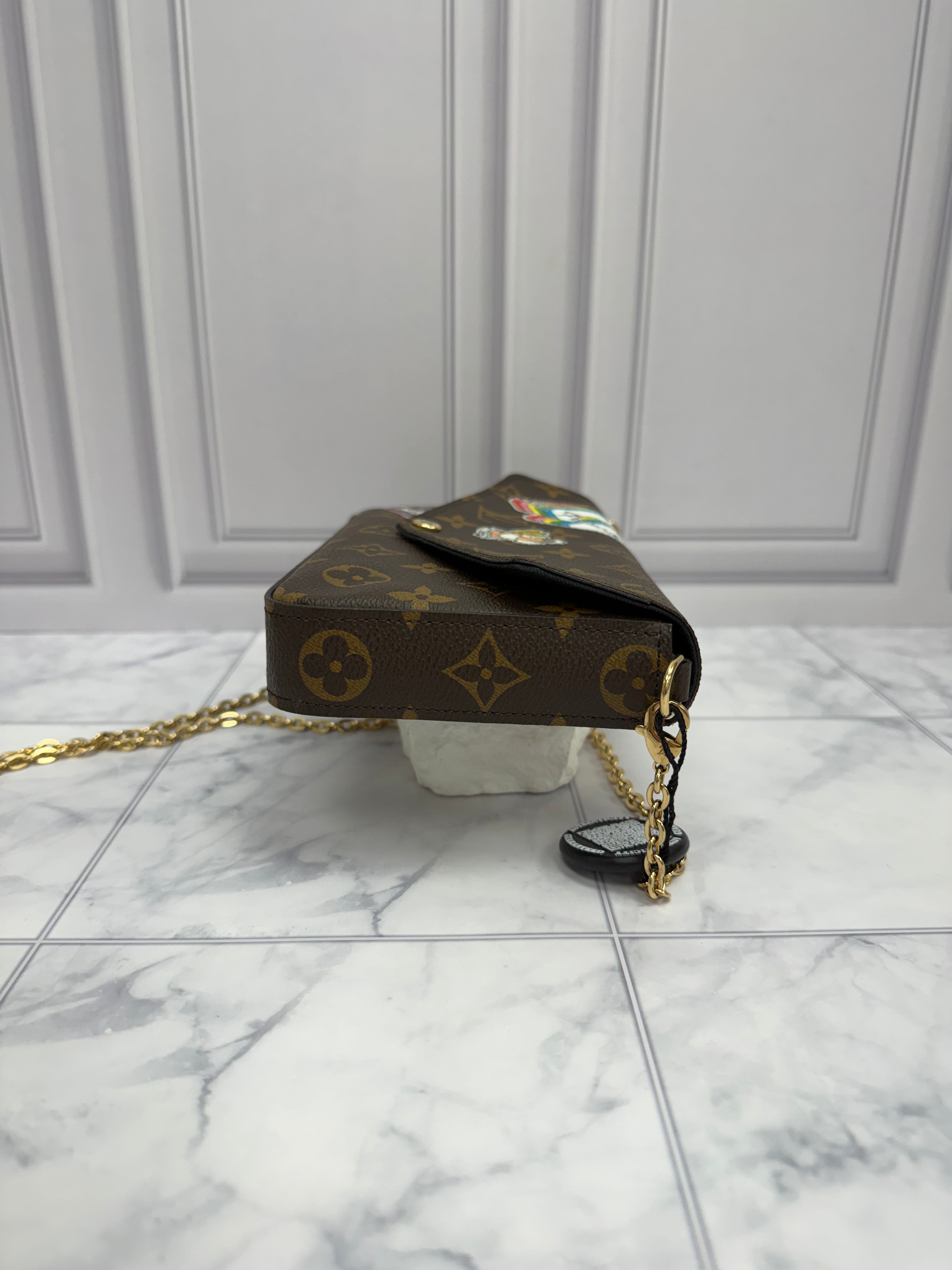 *DONS DROP* Louis Vuitton Monogram My LV World Tour Felicie Pochette Chain Crossbody