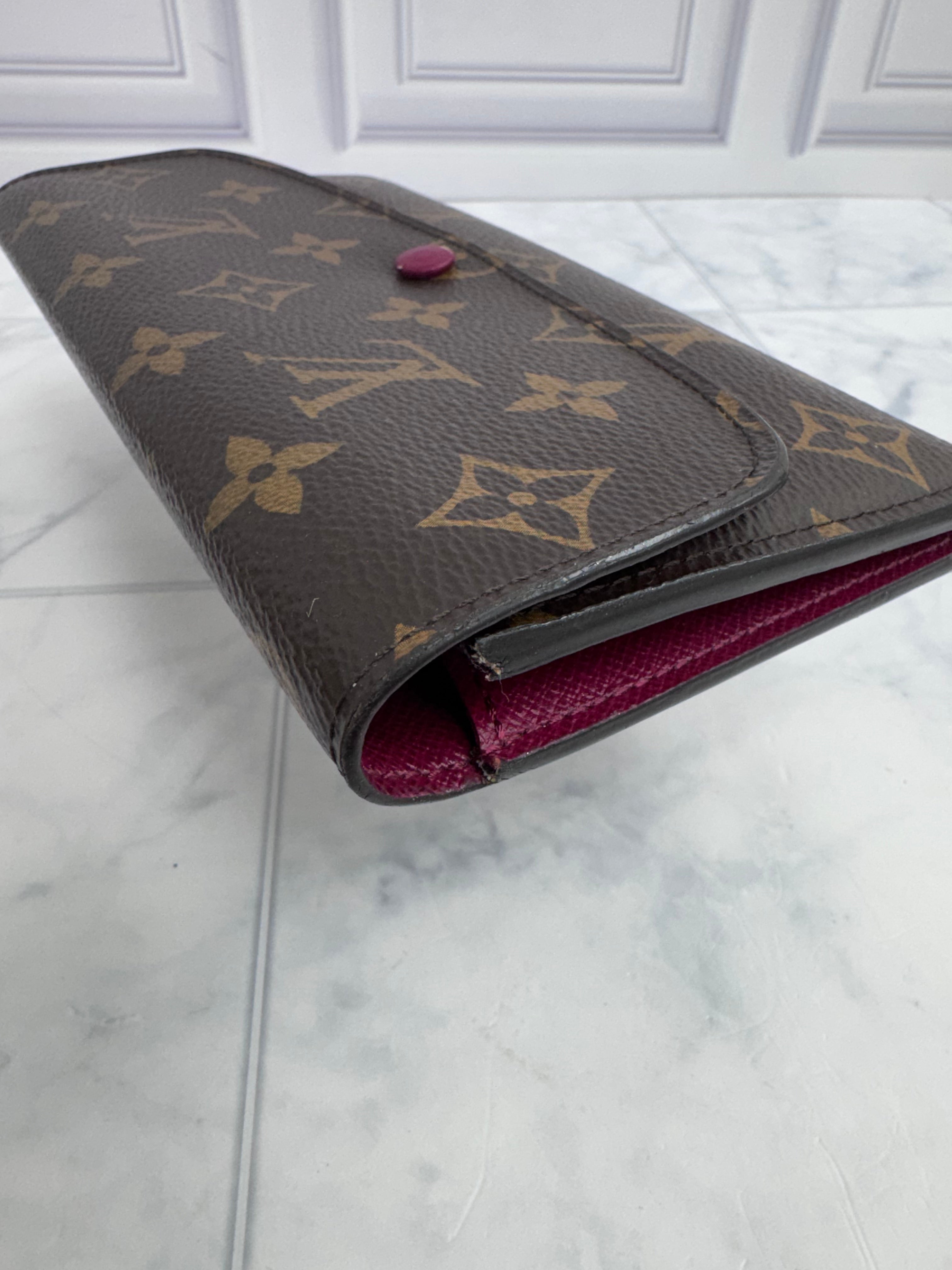 Louis Vuitton Fuchsia Monogram Emilie Wallet