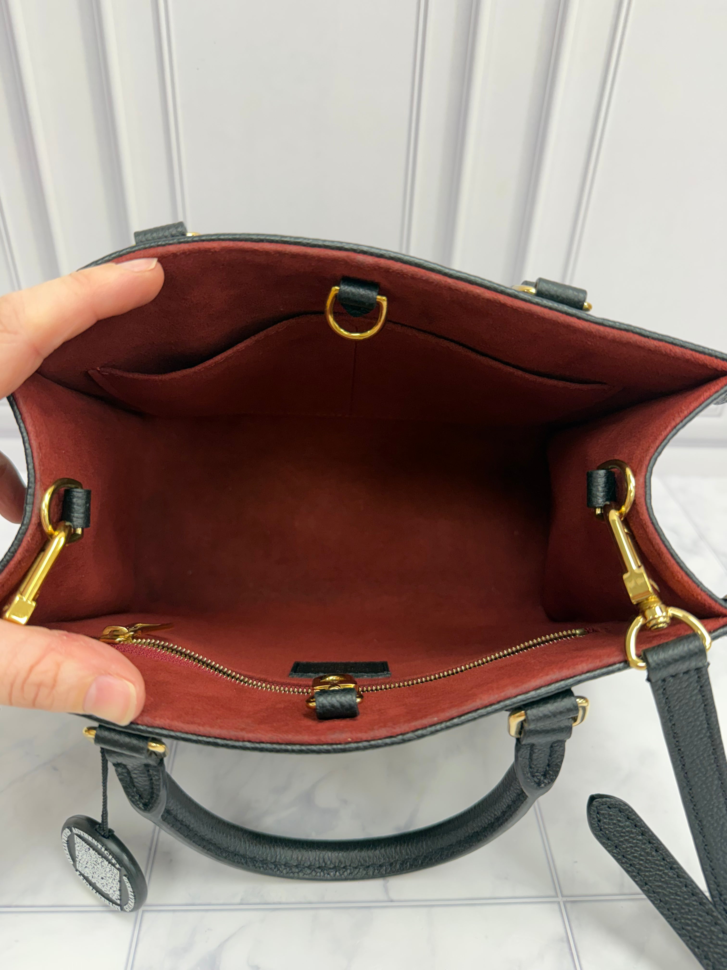 *DONS DROP* Louis Vuitton Black & Cream Giant Empreinte On The Go PM Bag