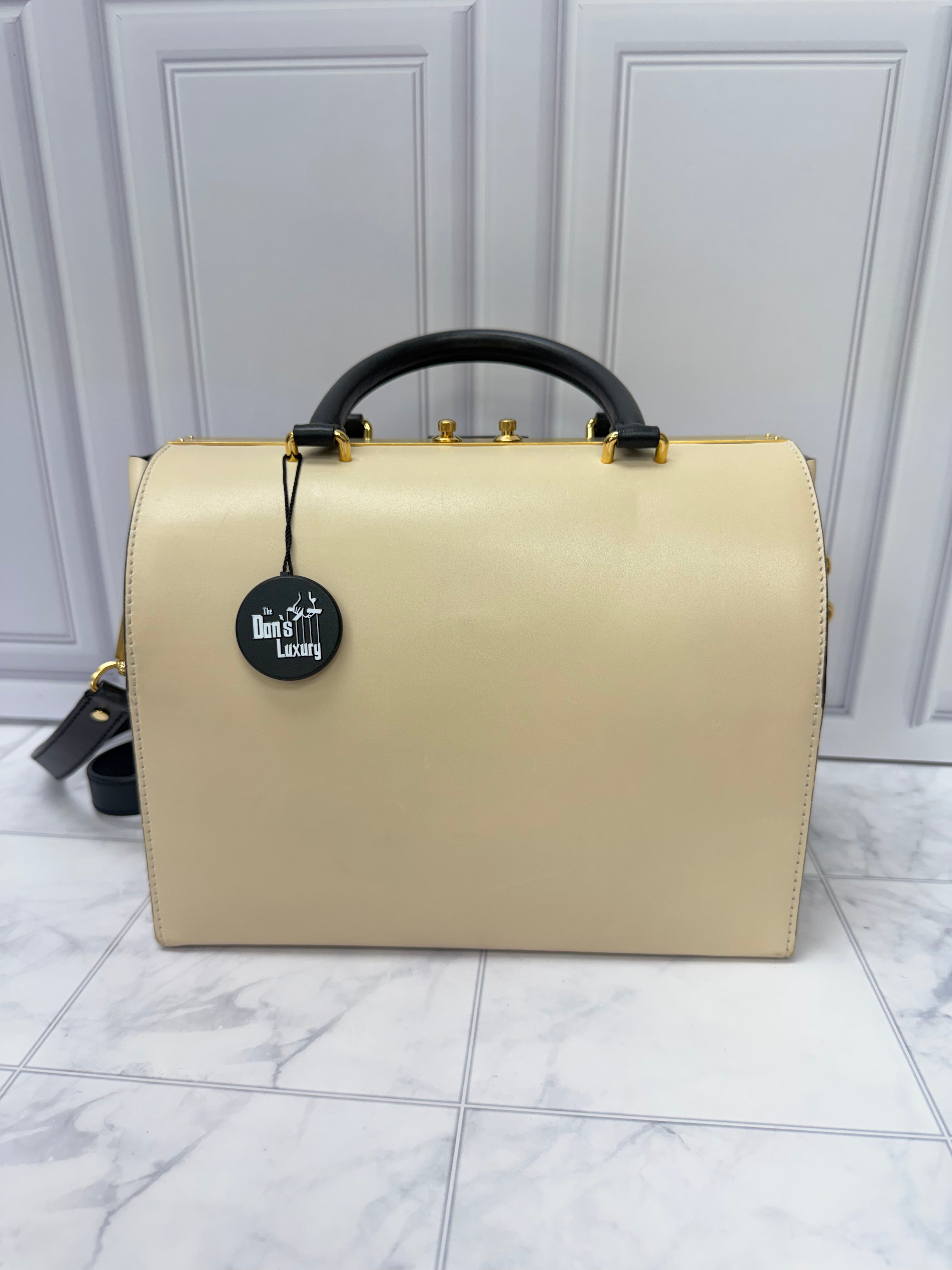 Louis Vuitton Beige Leather Speedy Doctor 25 Bandouliere
