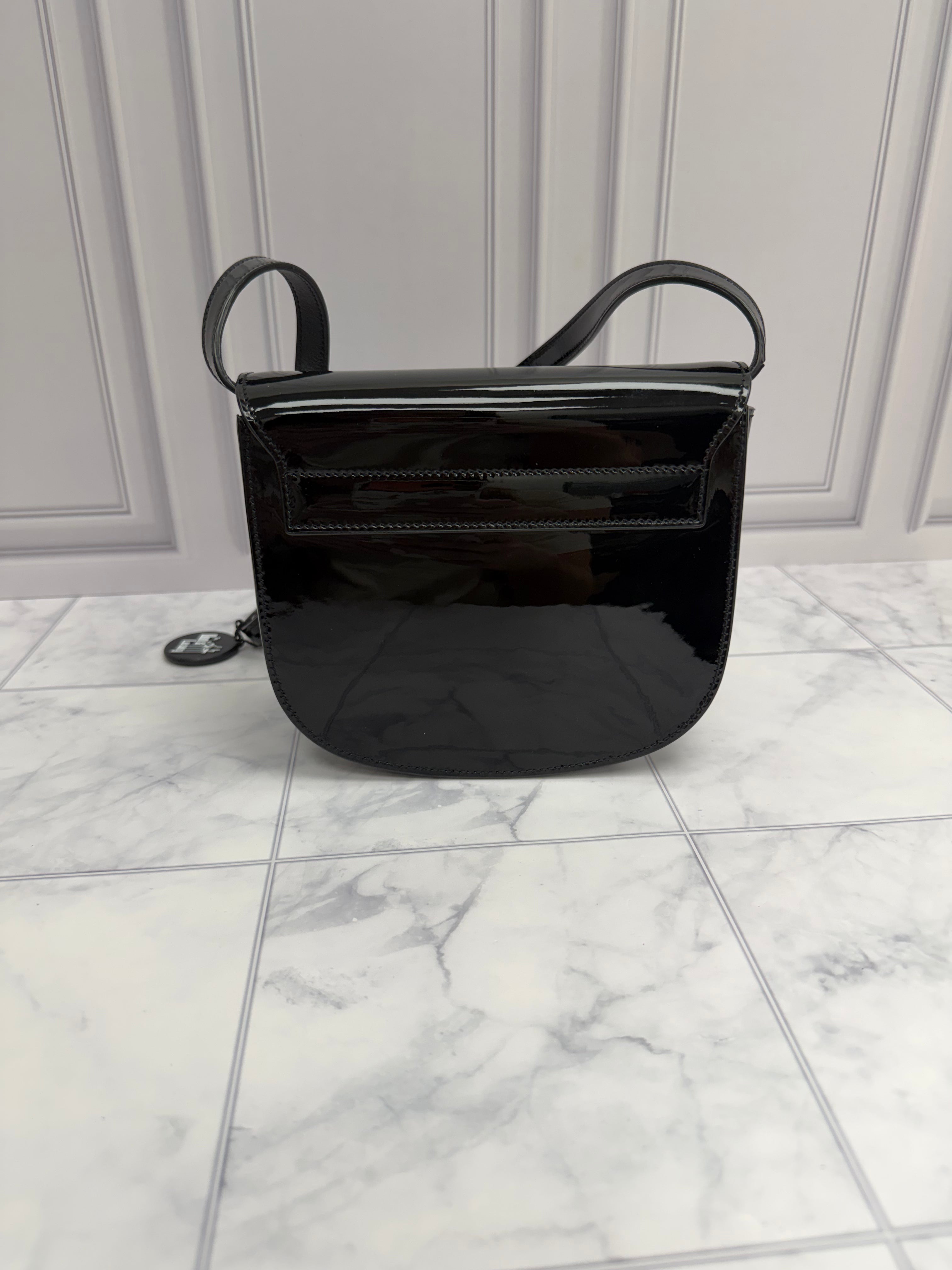 *DONS DROP* LIKE NEW Saint Laurent YSL Black Patent Leather Kaia Small Crossbody Bag
