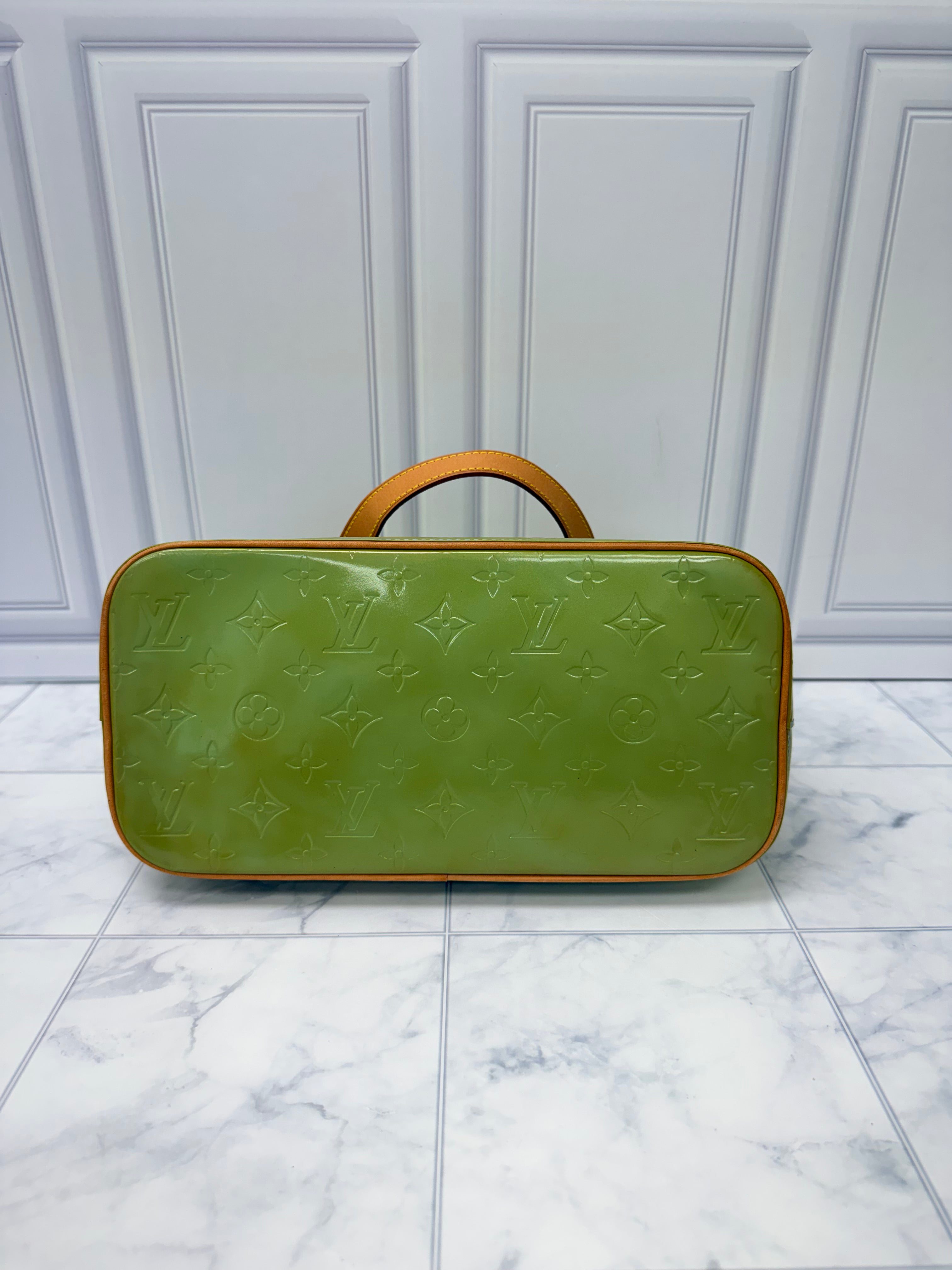 Louis Vuitton Green Vernis Houston Shoulder Bag