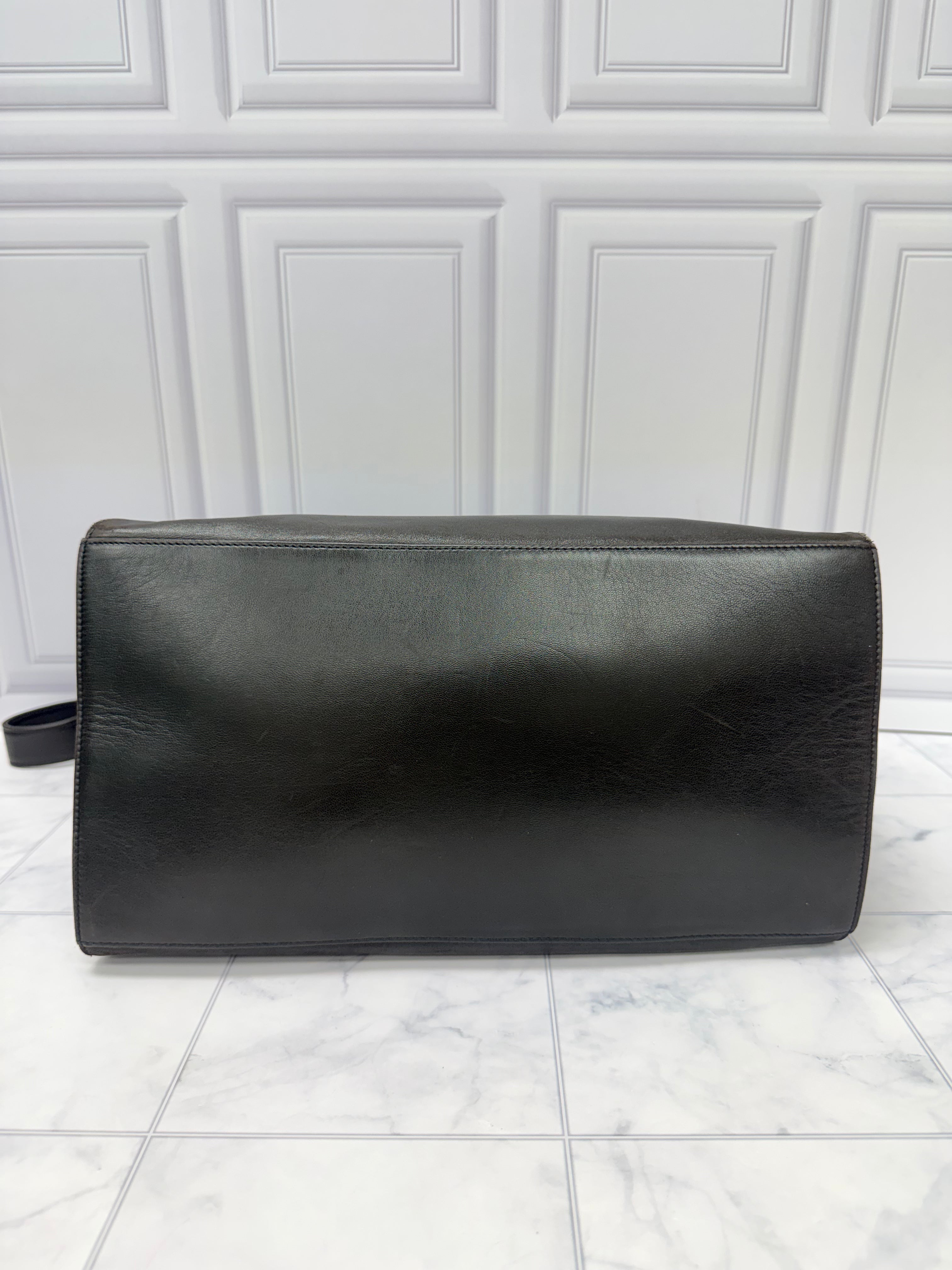 Chanel Brown Lambskin Leather Chain Shoulder Bag
