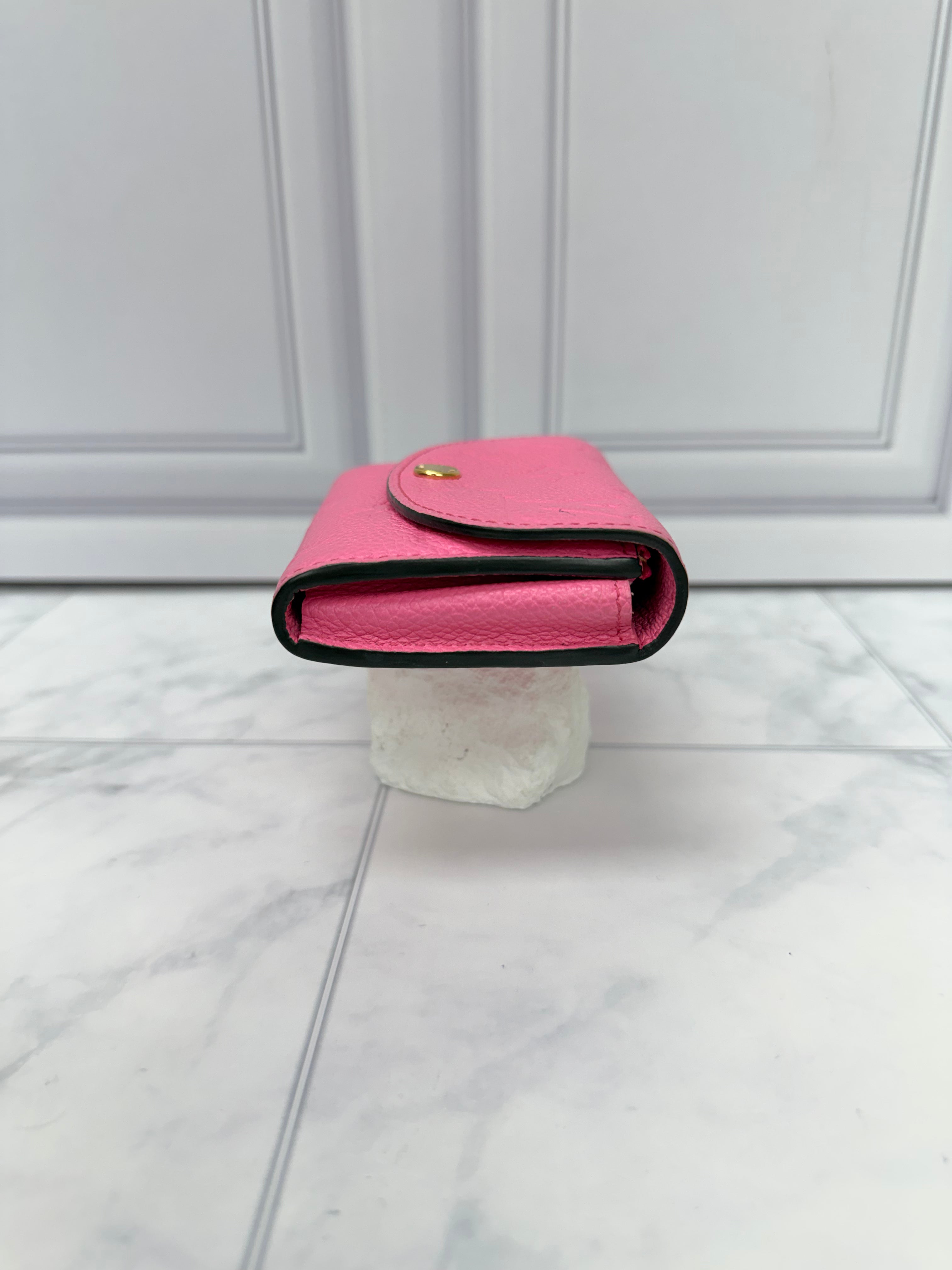 Louis Vuitton Monogram Hot Pink Empreinte Leather Compact Wallet