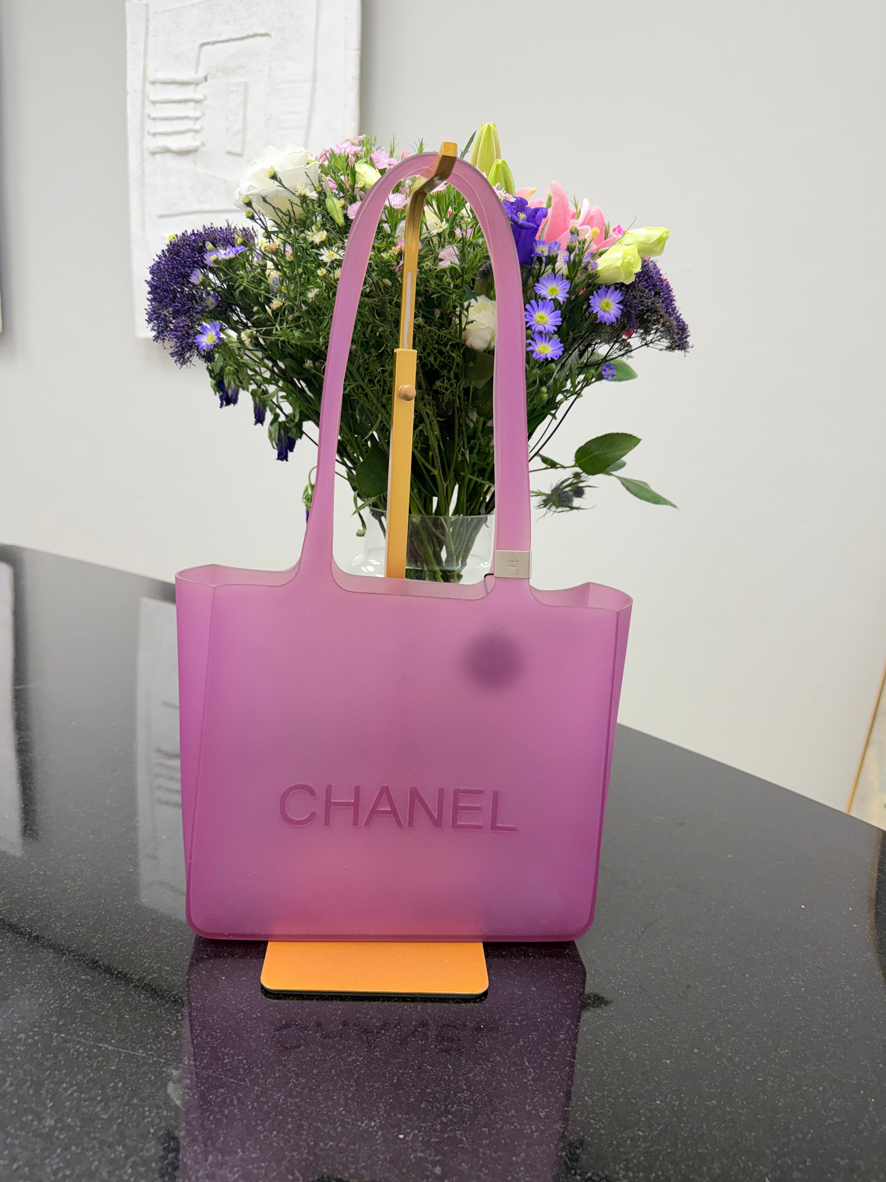 Chanel Purple Jelly Tote Bag