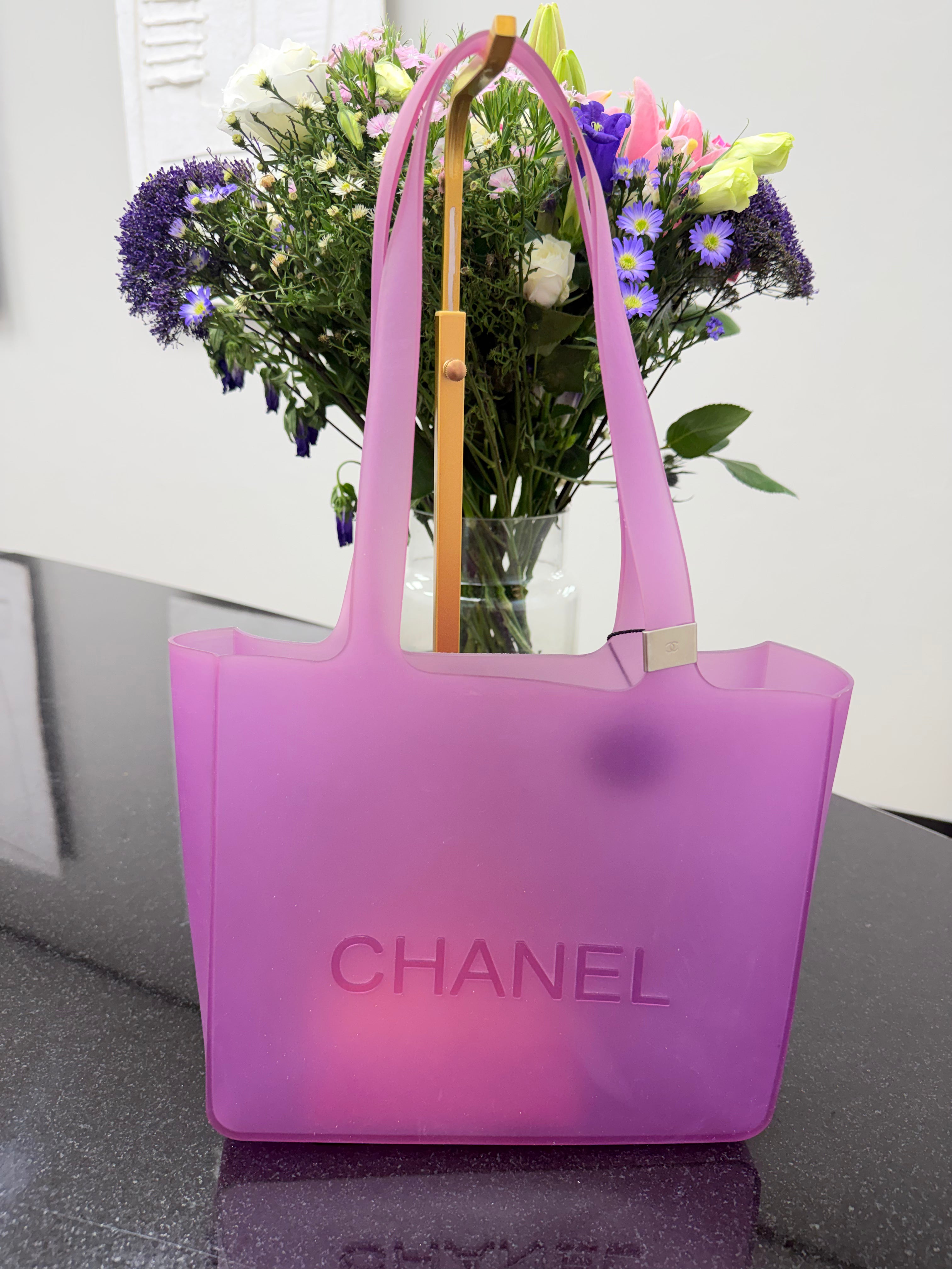 Chanel Purple Jelly Tote Bag