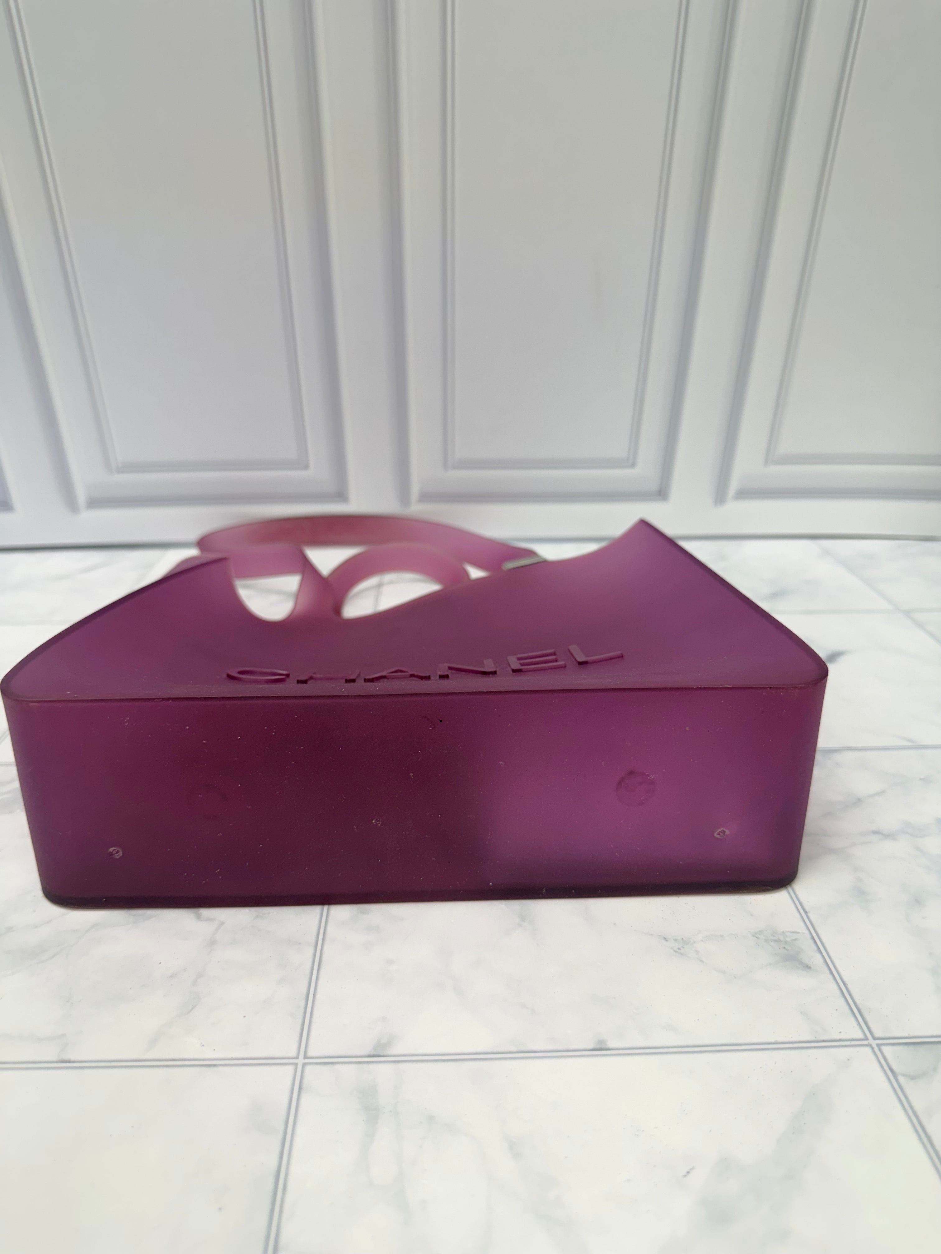 Chanel Purple Jelly Tote Bag