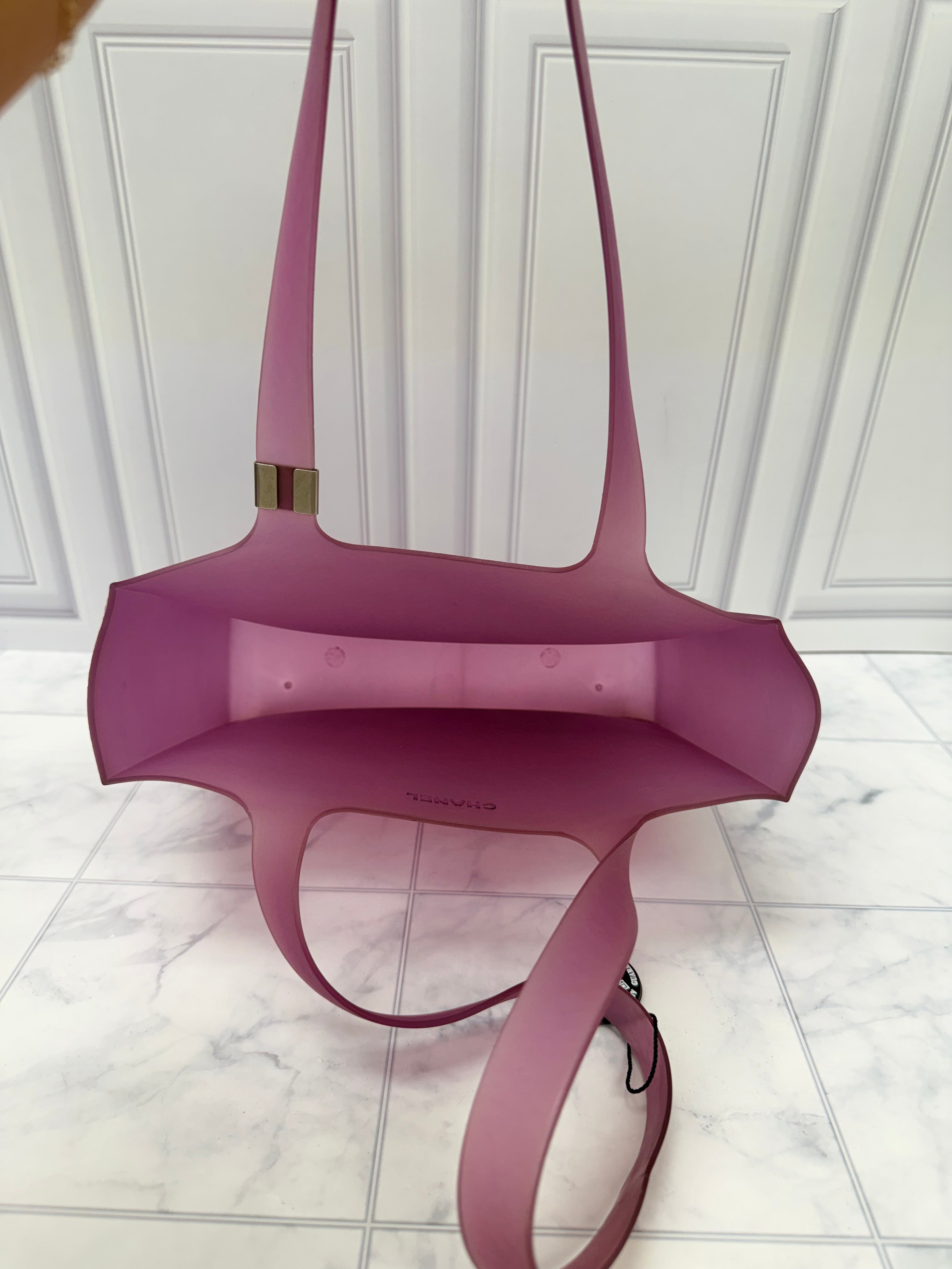Chanel Purple Jelly Tote Bag