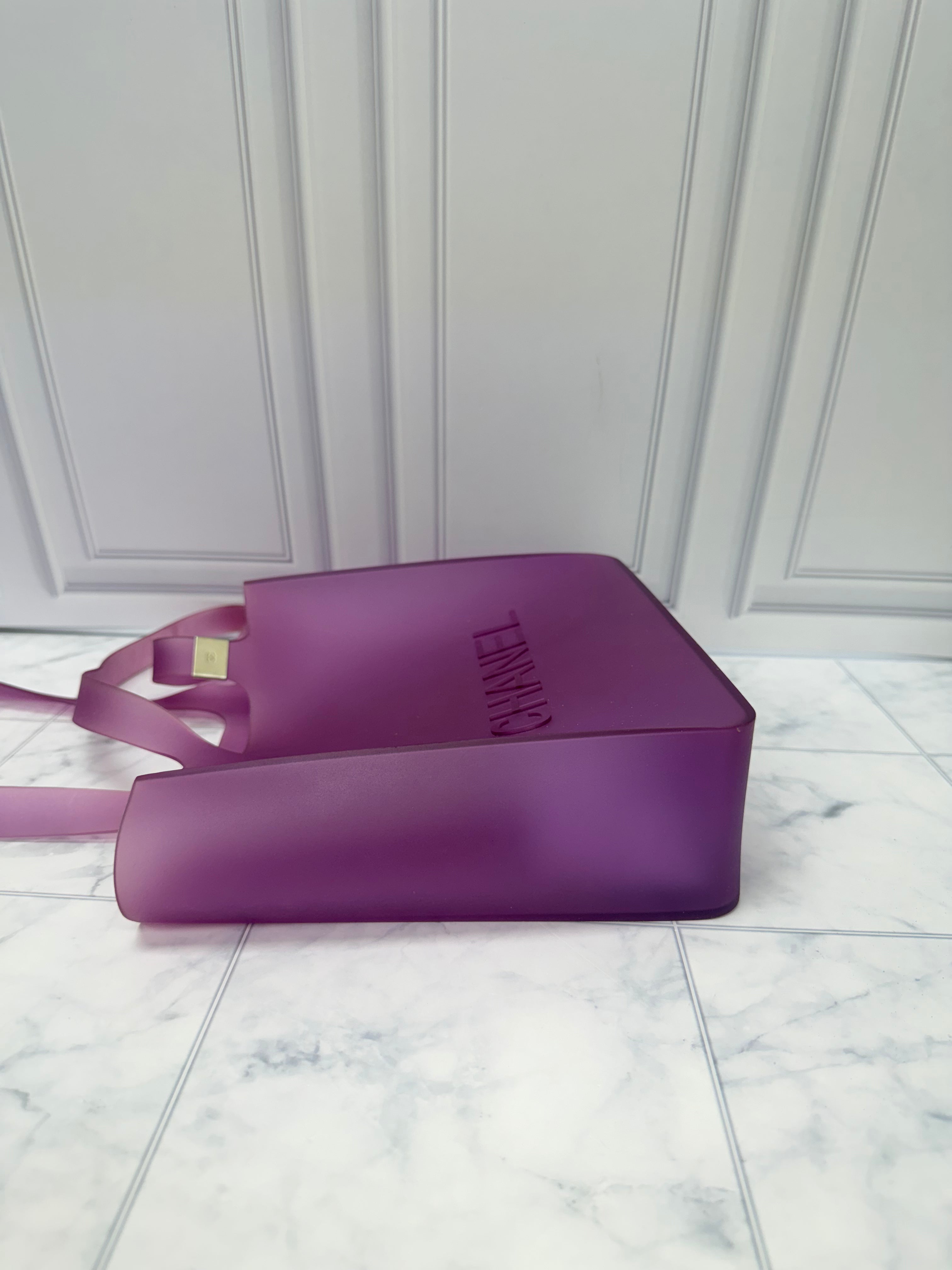 Chanel Purple Jelly Tote Bag