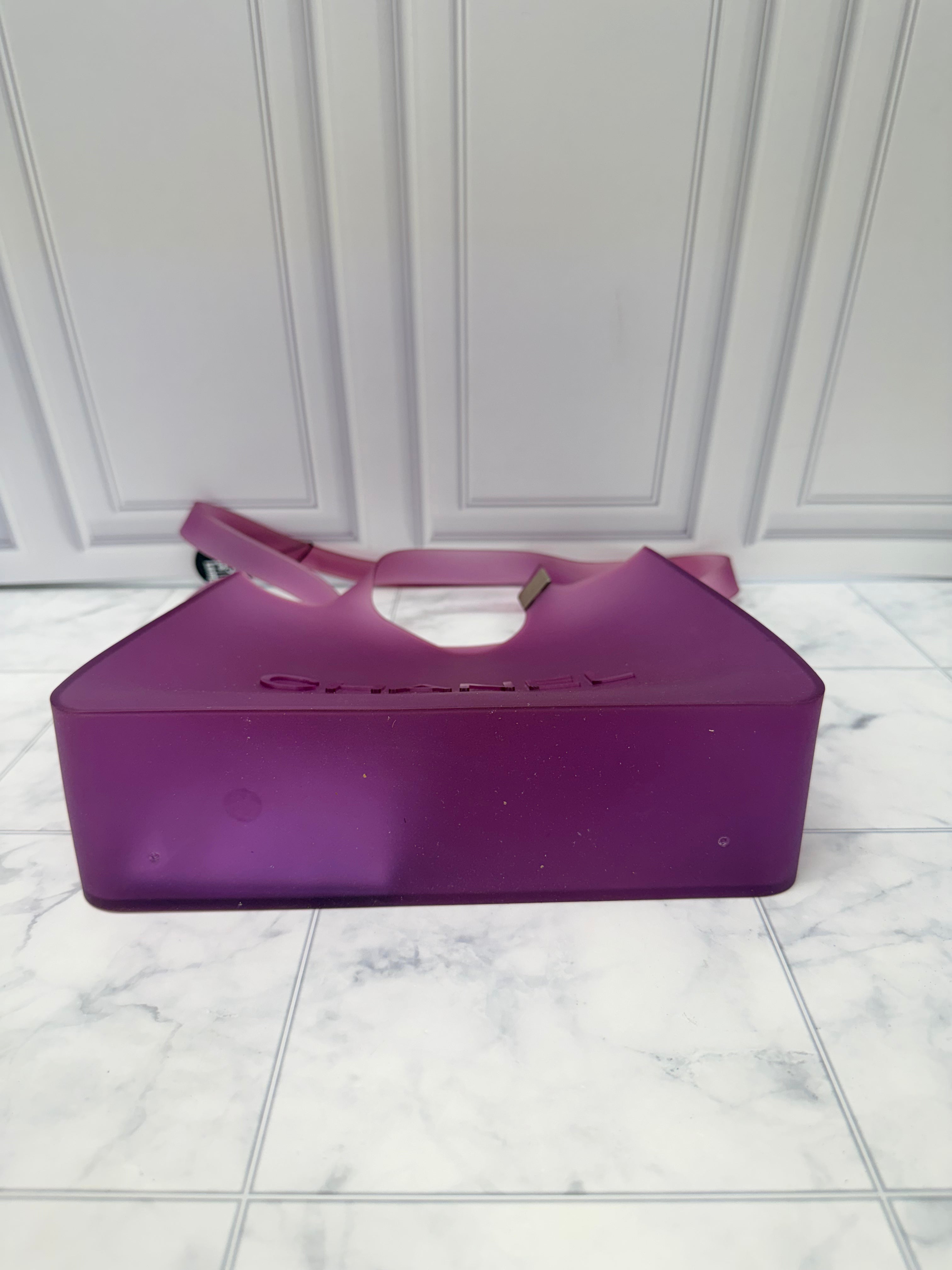 Chanel Purple Jelly Tote Bag