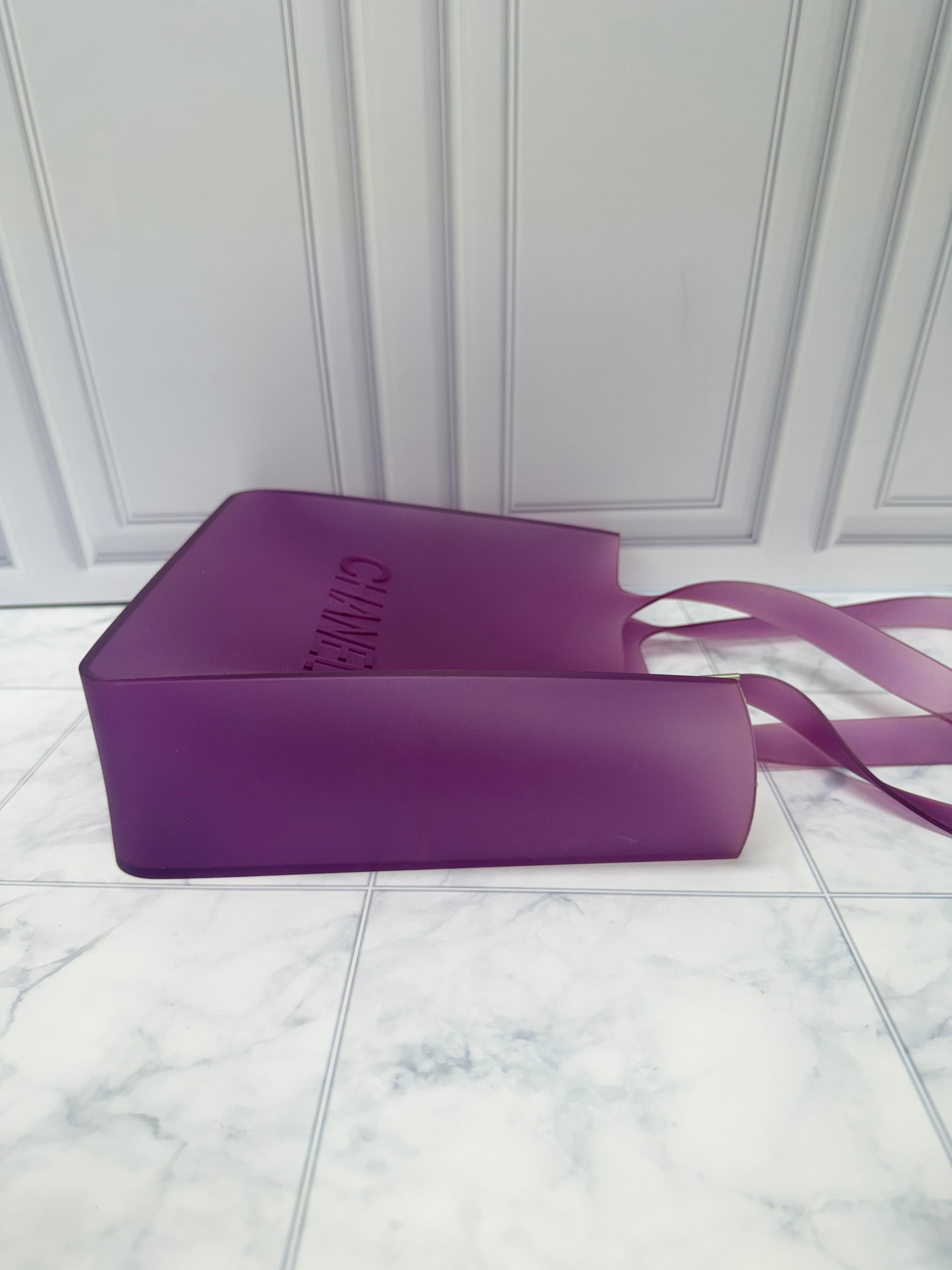 Chanel Purple Jelly Tote Bag