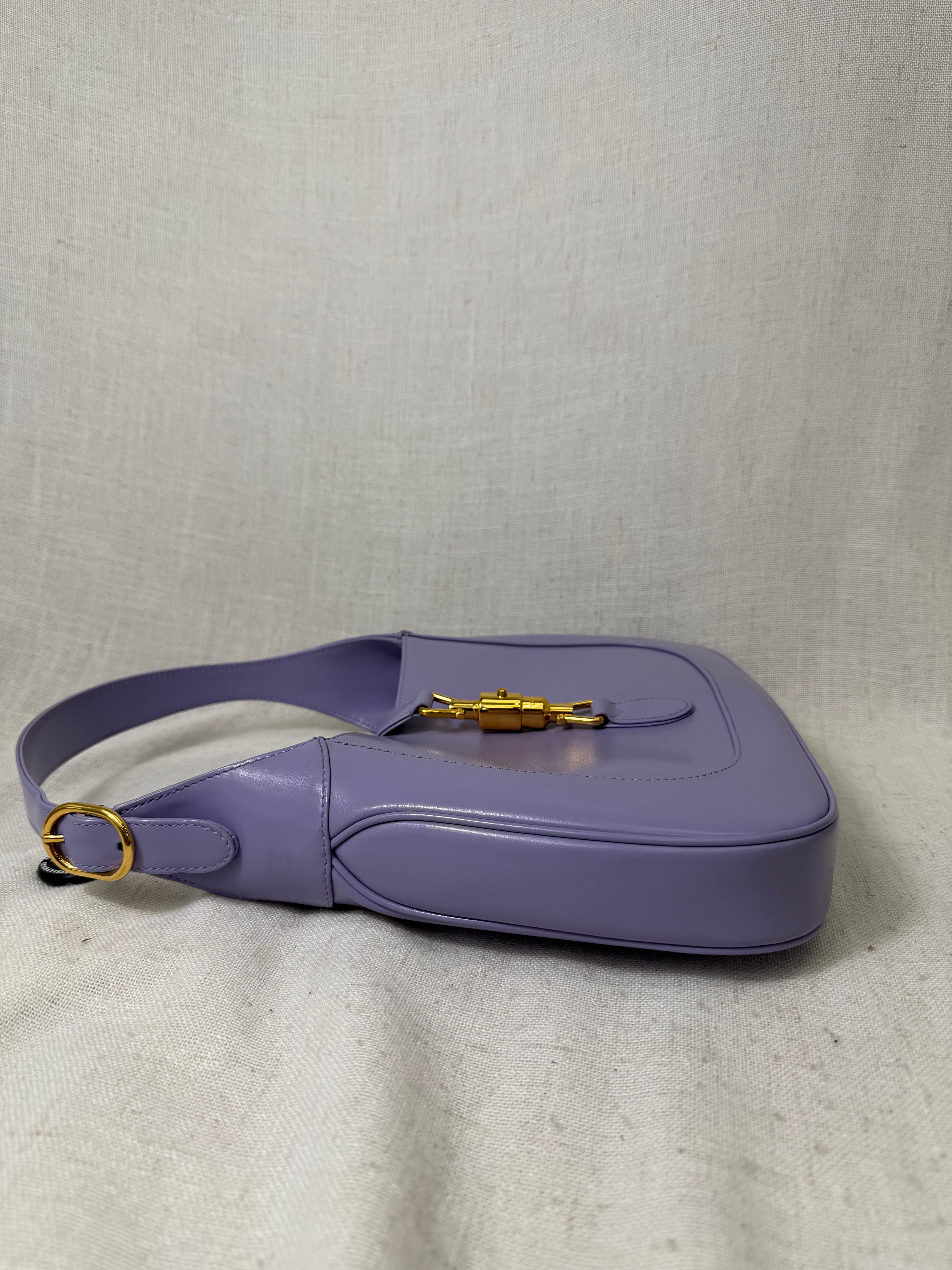 Gucci Purple Leather Jackie 1961 Shoulder Bag