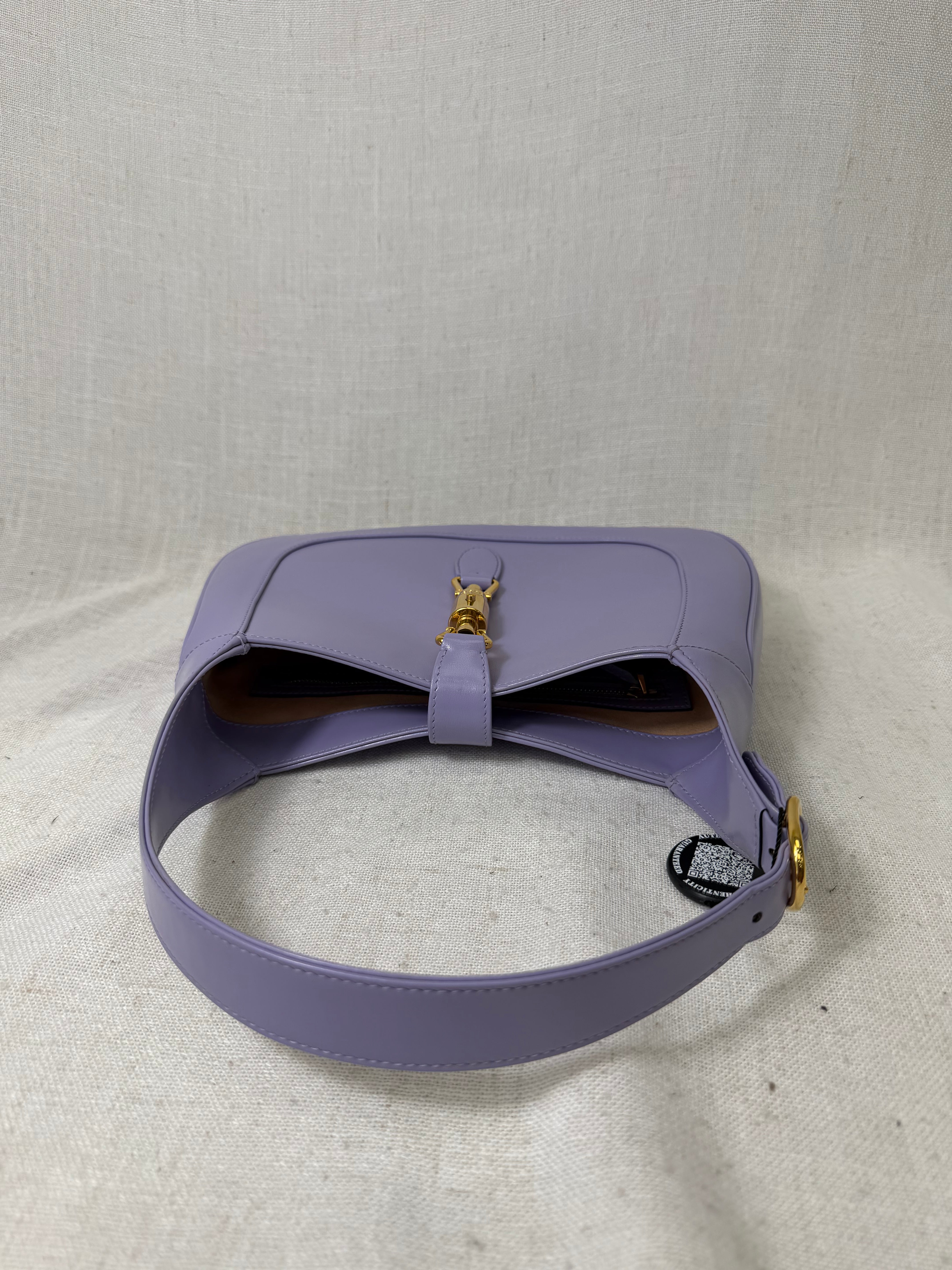 Gucci Purple Leather Jackie 1961 Shoulder Bag