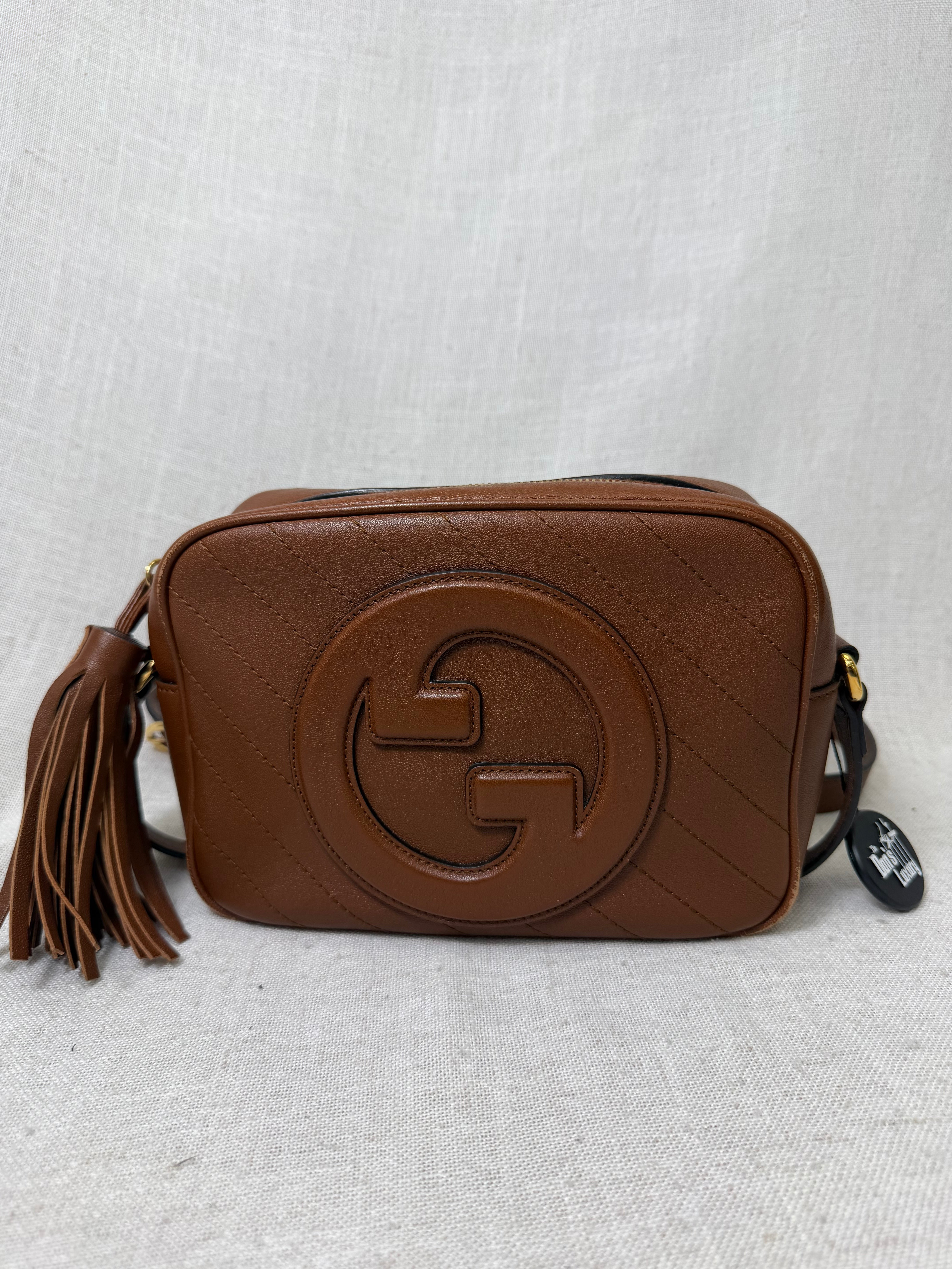Gucci Brown Leather Blondie Crossbody Bag