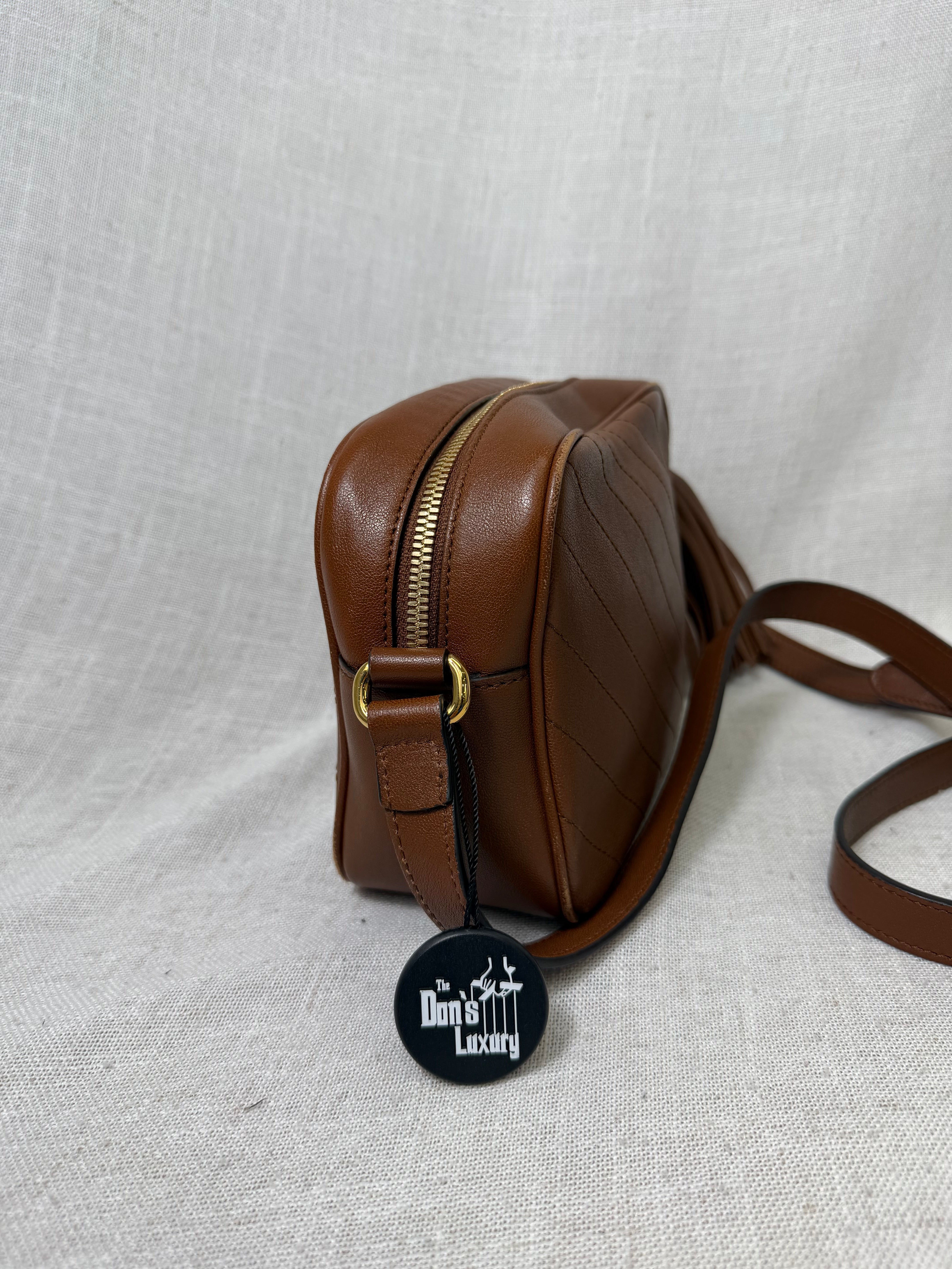 Gucci Brown Leather Blondie Crossbody Bag