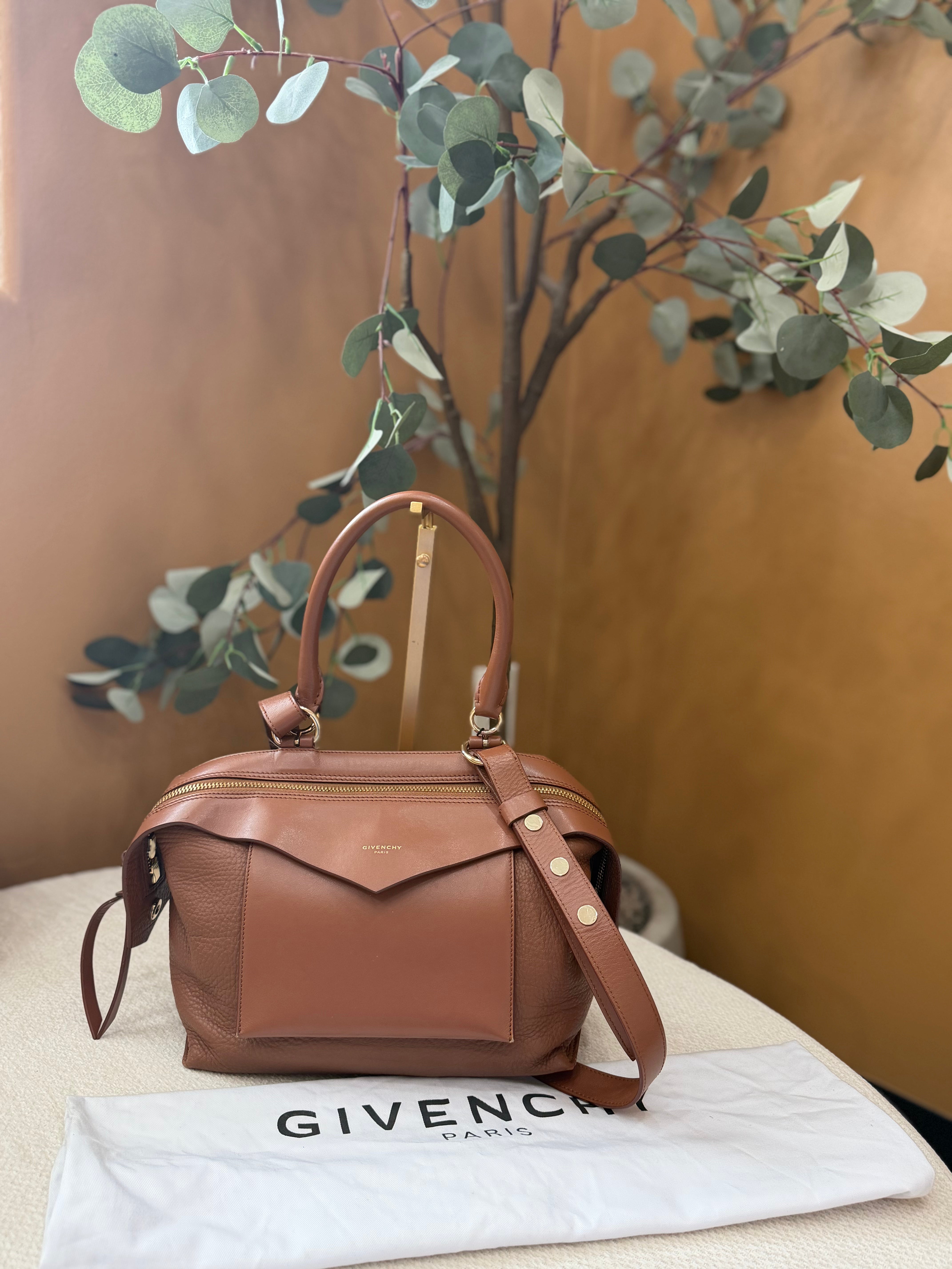 Givenchy Brown Leather Sway Medium Handbag