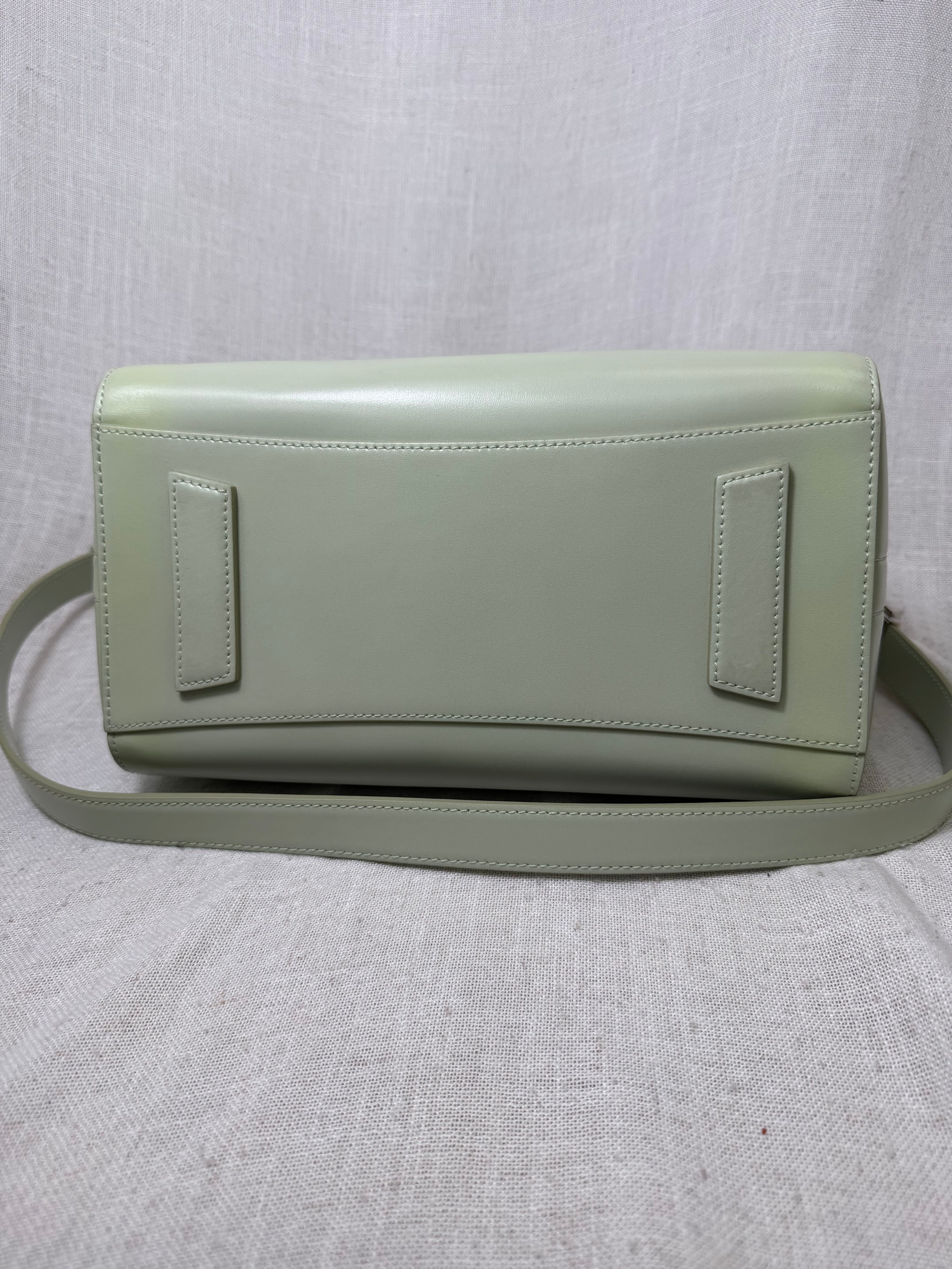 Givenchy Mint Green Calfskin Leather Small Antigona Soft Handbag