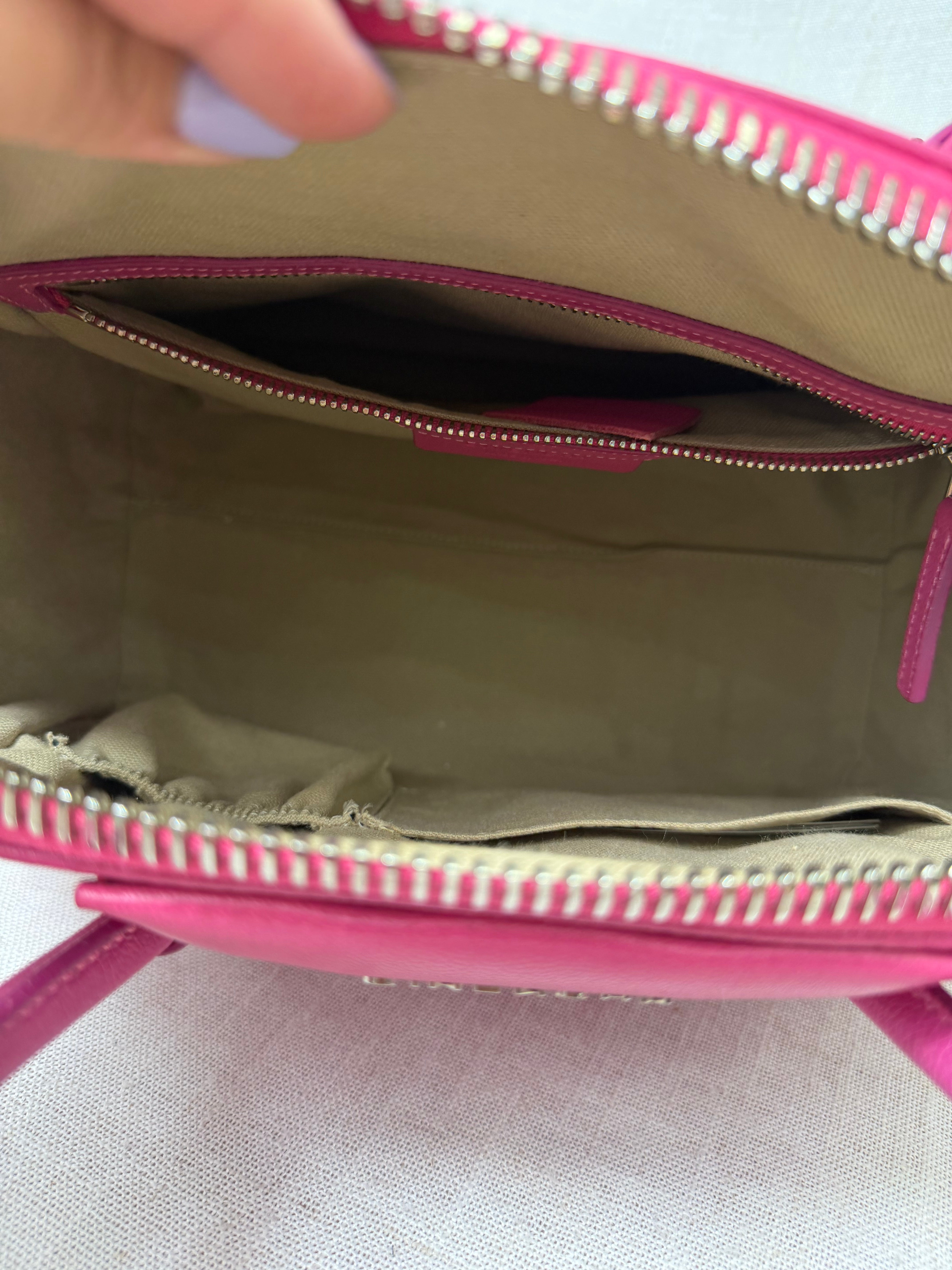 Givenchy Hot Pink Calfskin Leather Small Antigona Handbag
