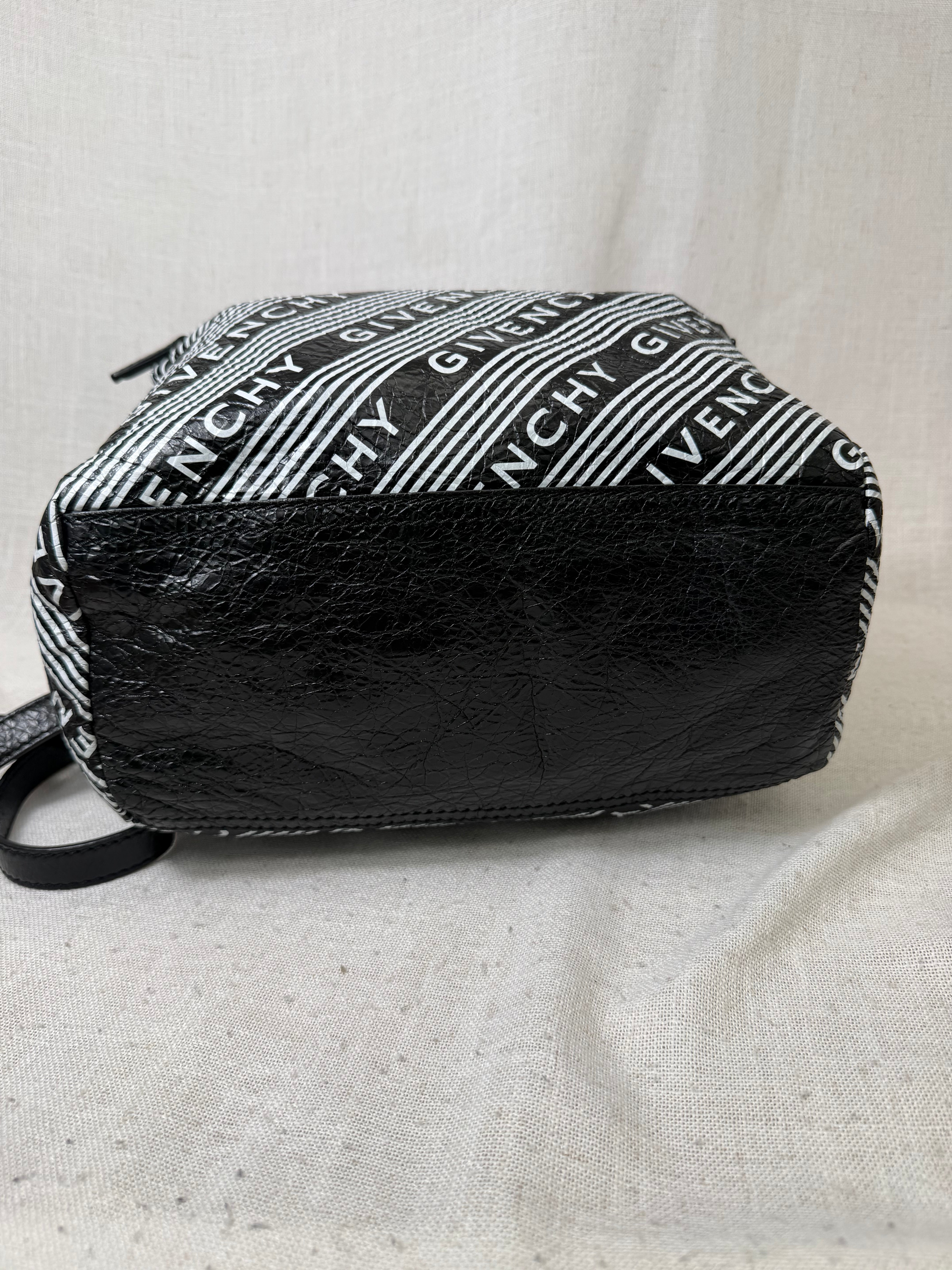 Givenchy Bicolor Leather Pandora Logo Satchel Bag