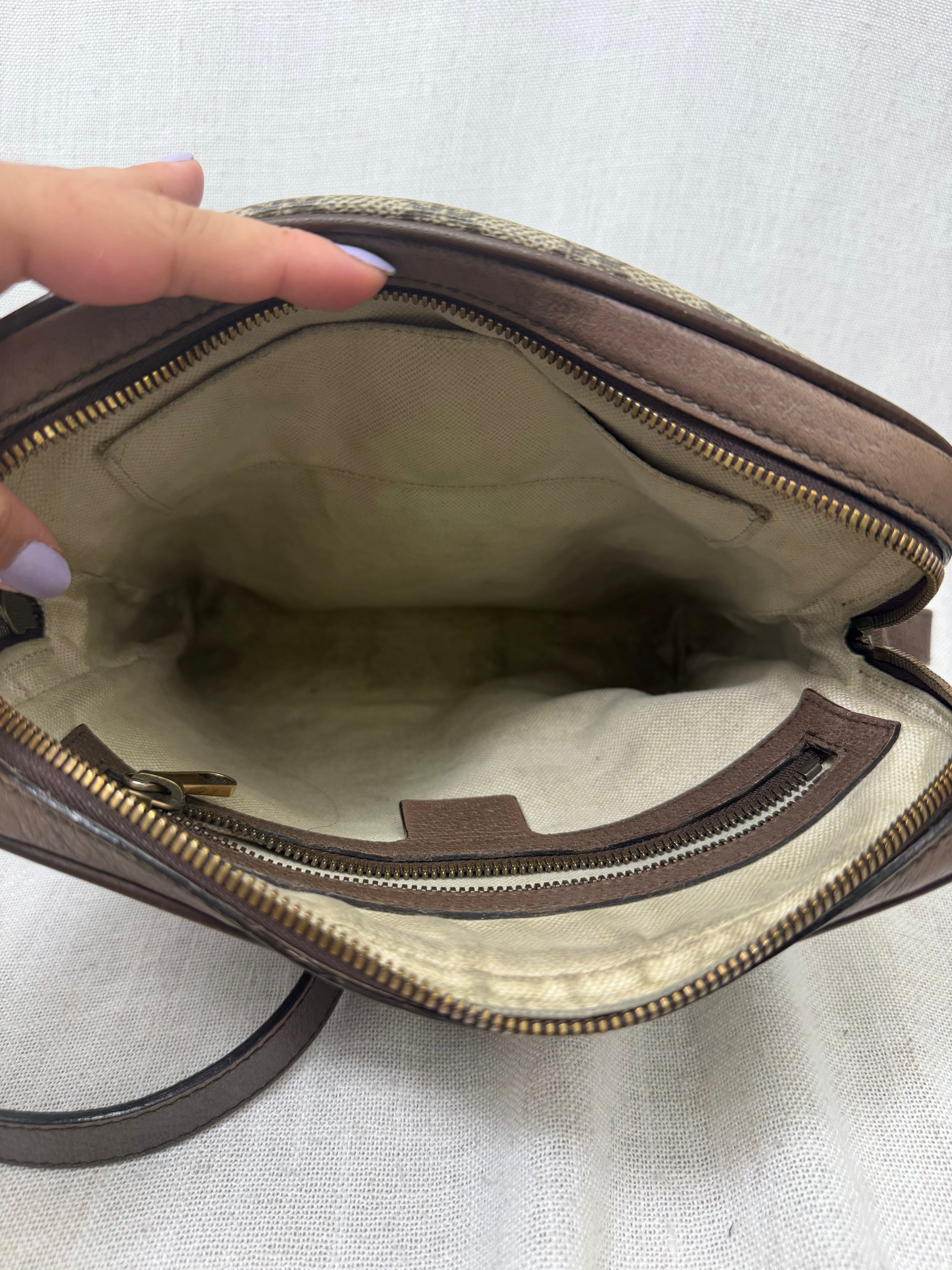 Gucci Monogram Coated Canvas Small Ophidia Messenger Bag