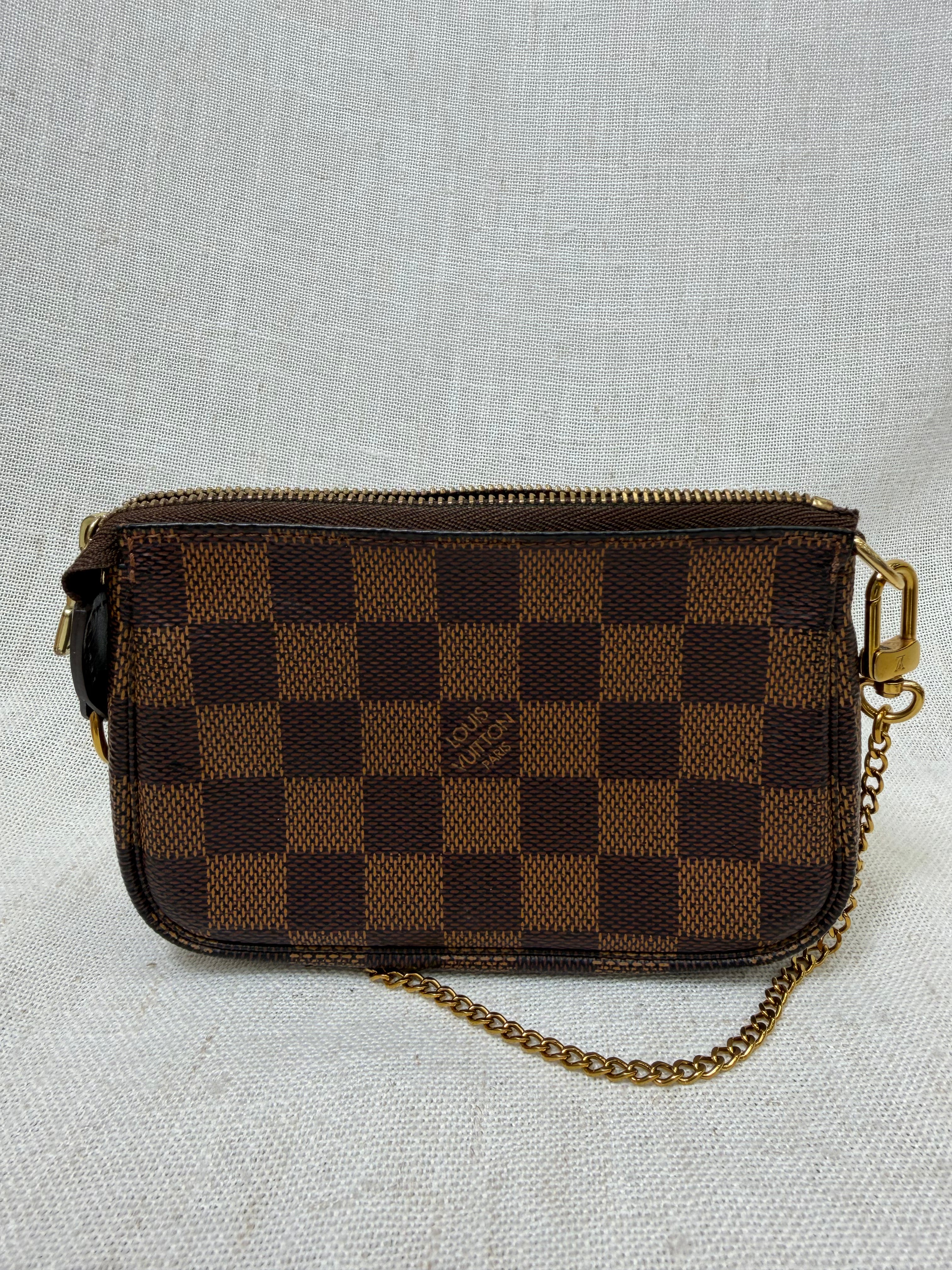 Louis Vuitton Damier Ebene Mini Chain Pochette