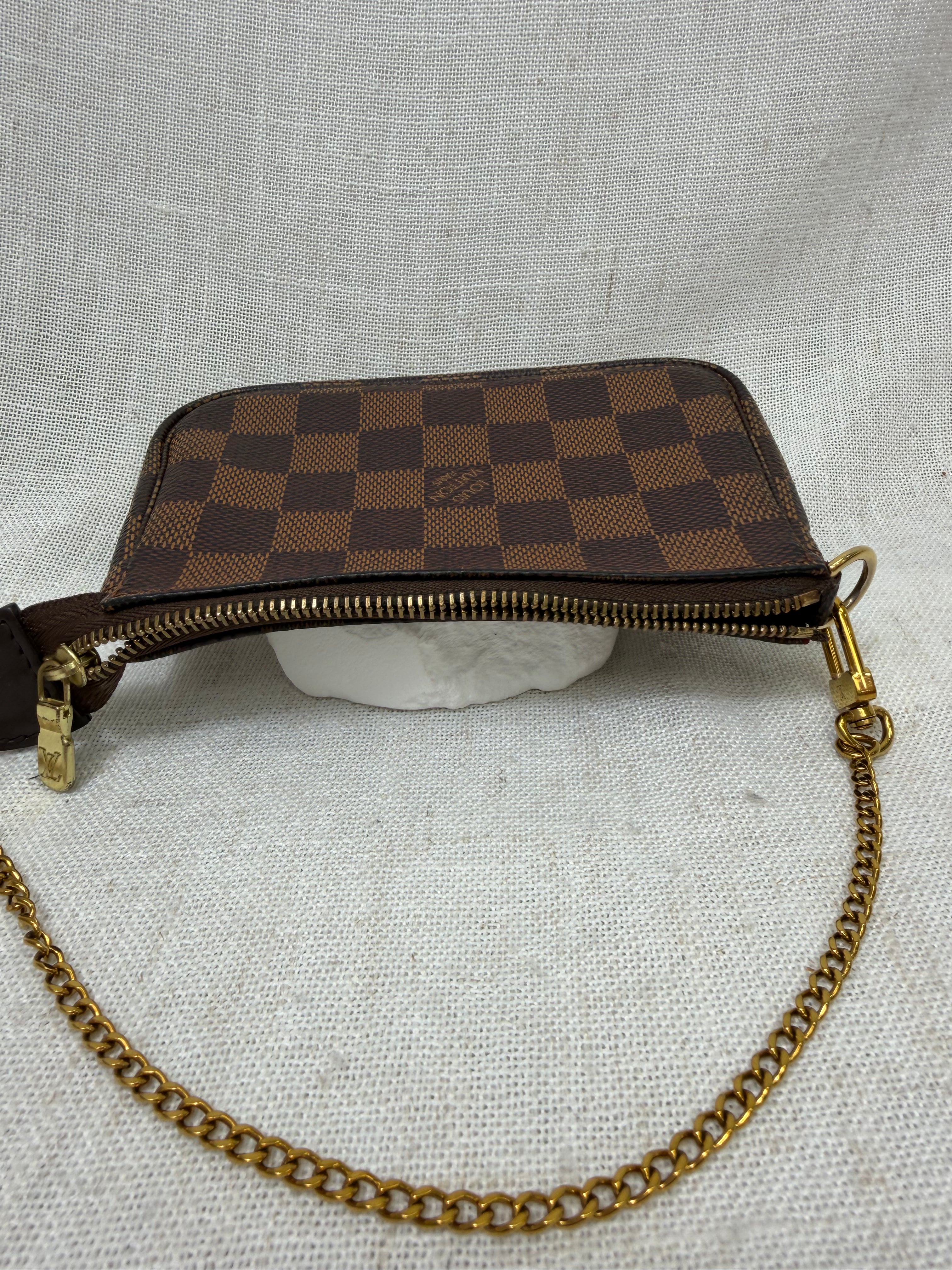 Louis Vuitton Damier Ebene Mini Chain Pochette