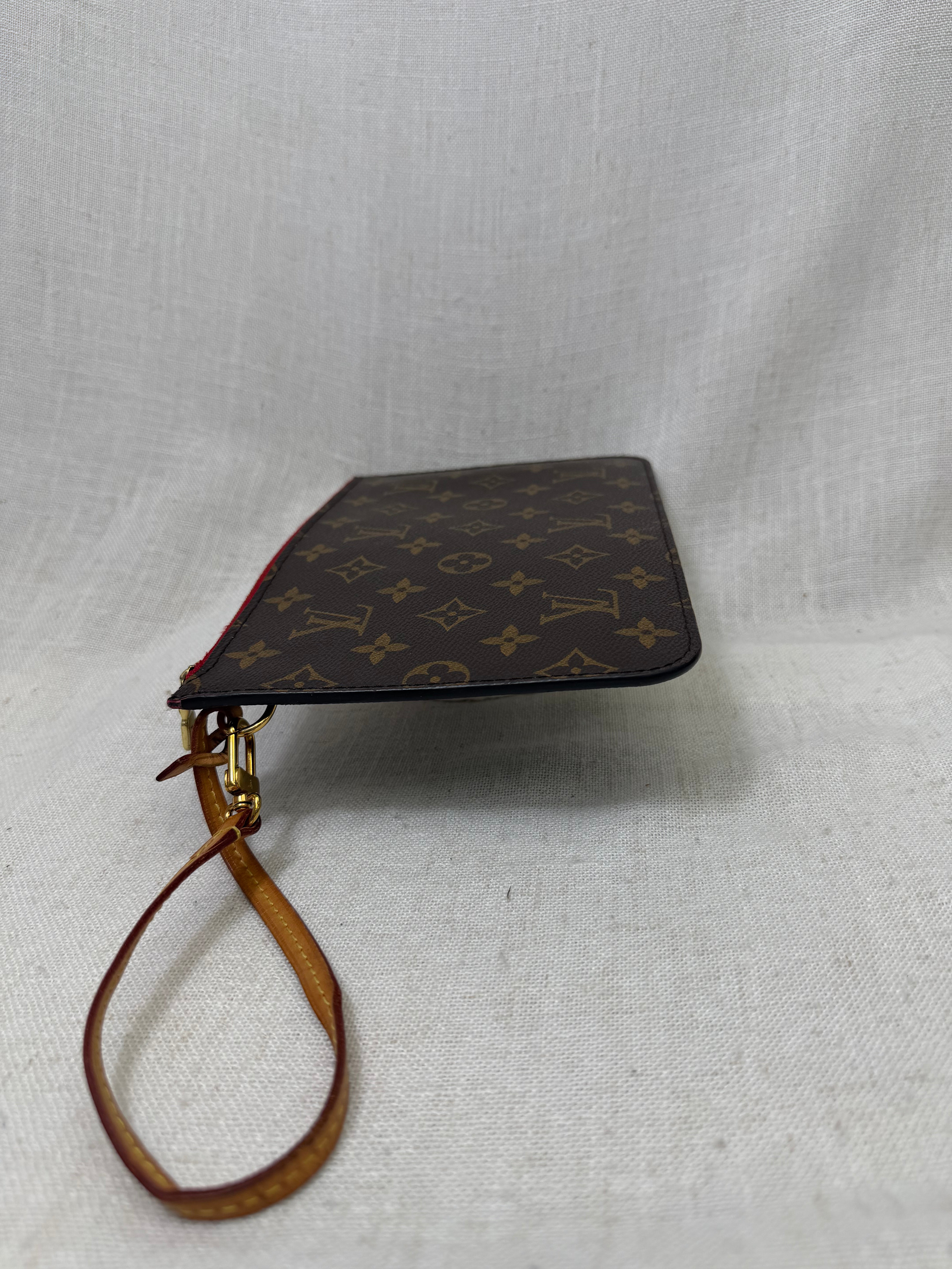 Louis Vuitton Monogram & Red Neverfull GM Pochette