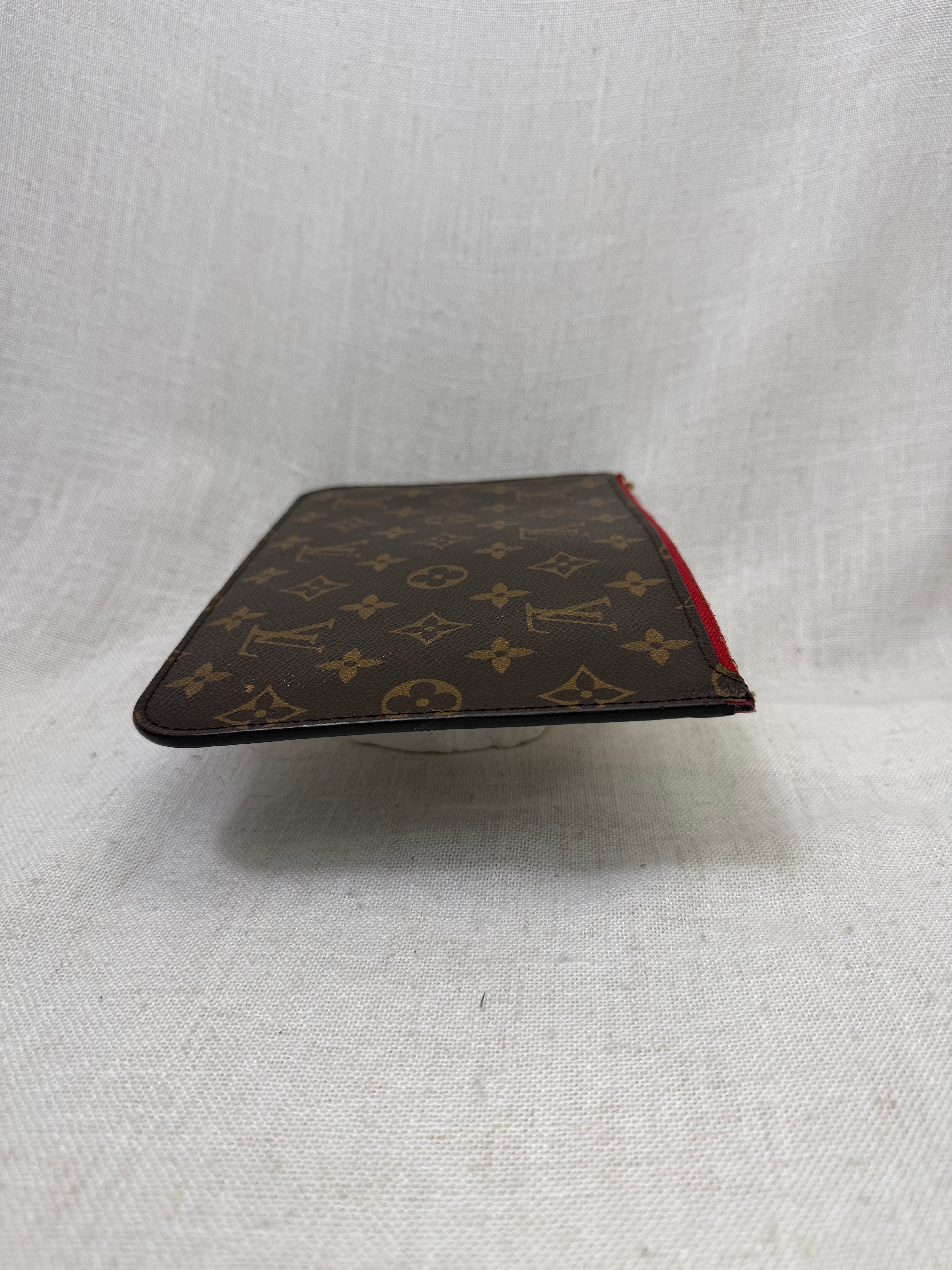 Louis Vuitton Monogram & Red Neverfull GM Pochette