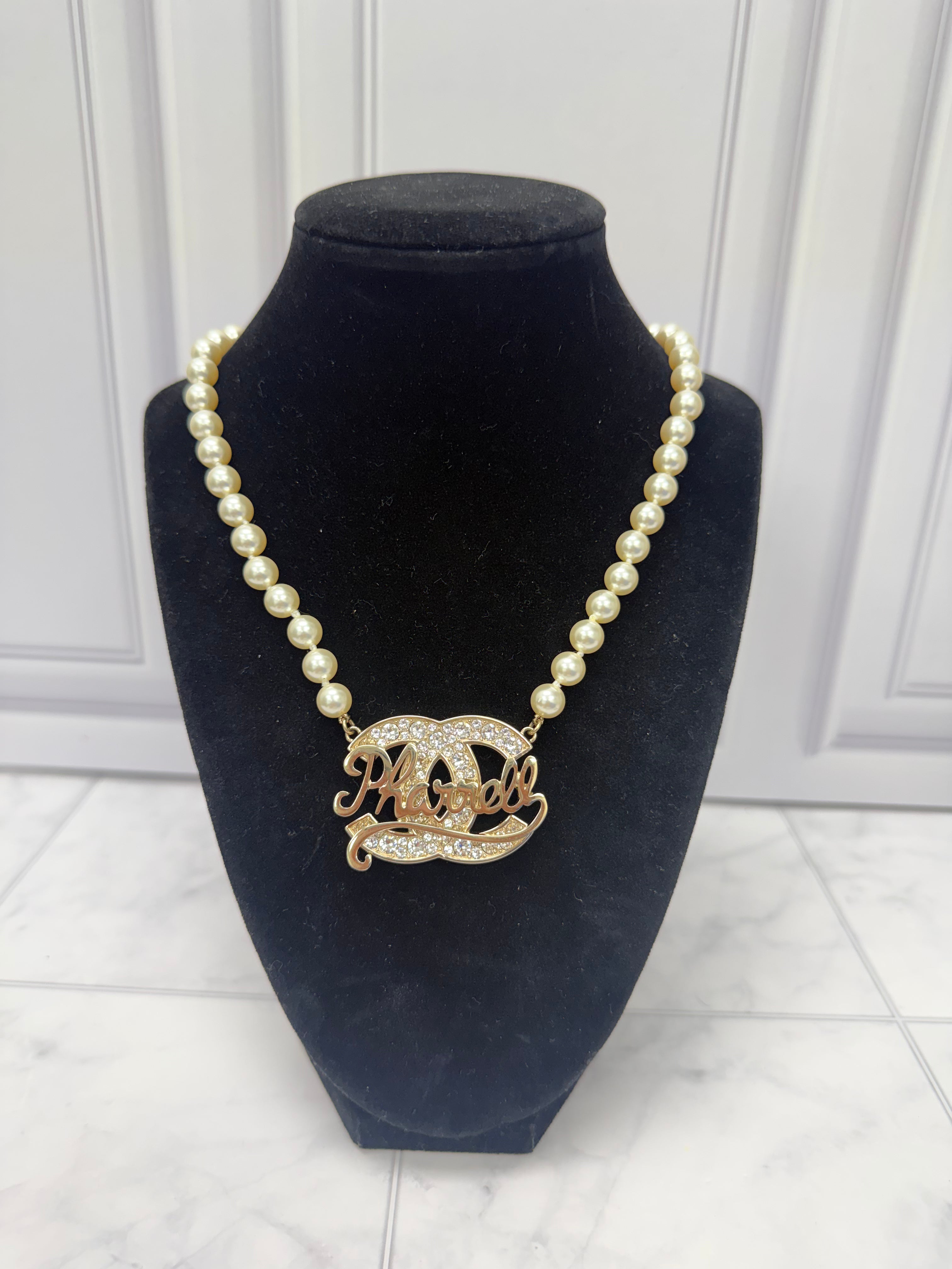 Chanel x Pharrell Williams Gold Pearl Necklace