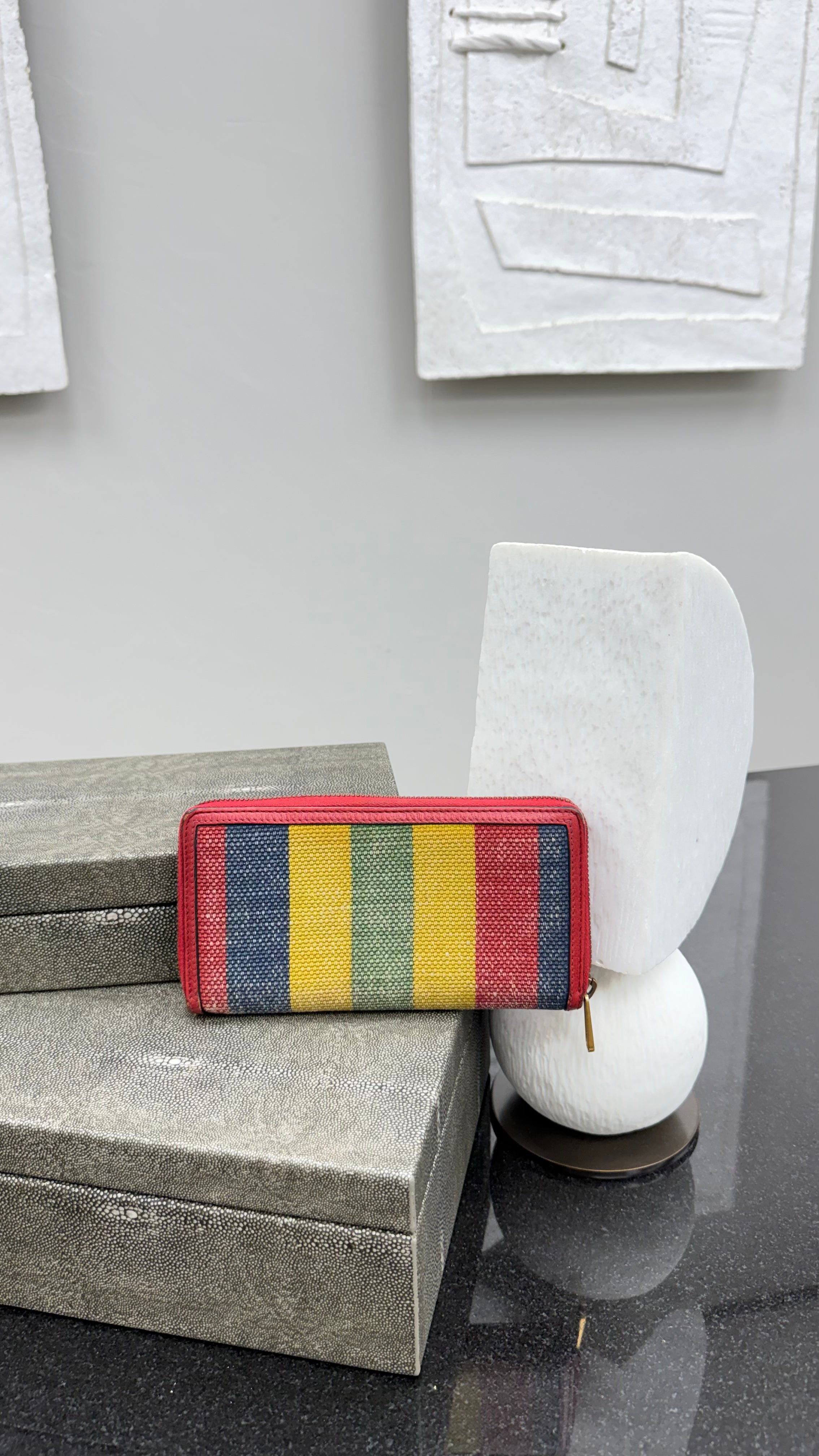 Gucci Multicolor Canvas Baiadera Zippy Wallet