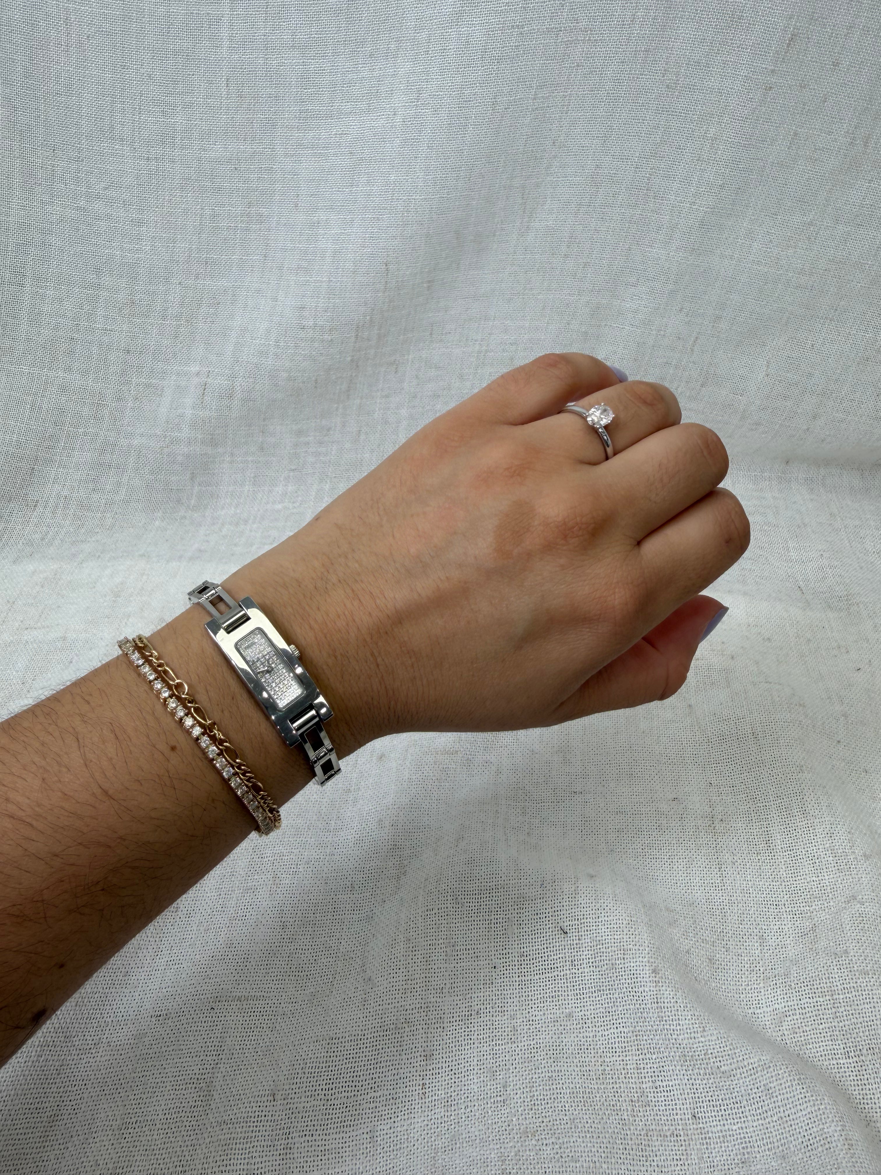 Gucci Diamond & Stainless Steel 12mm 3900L Watch