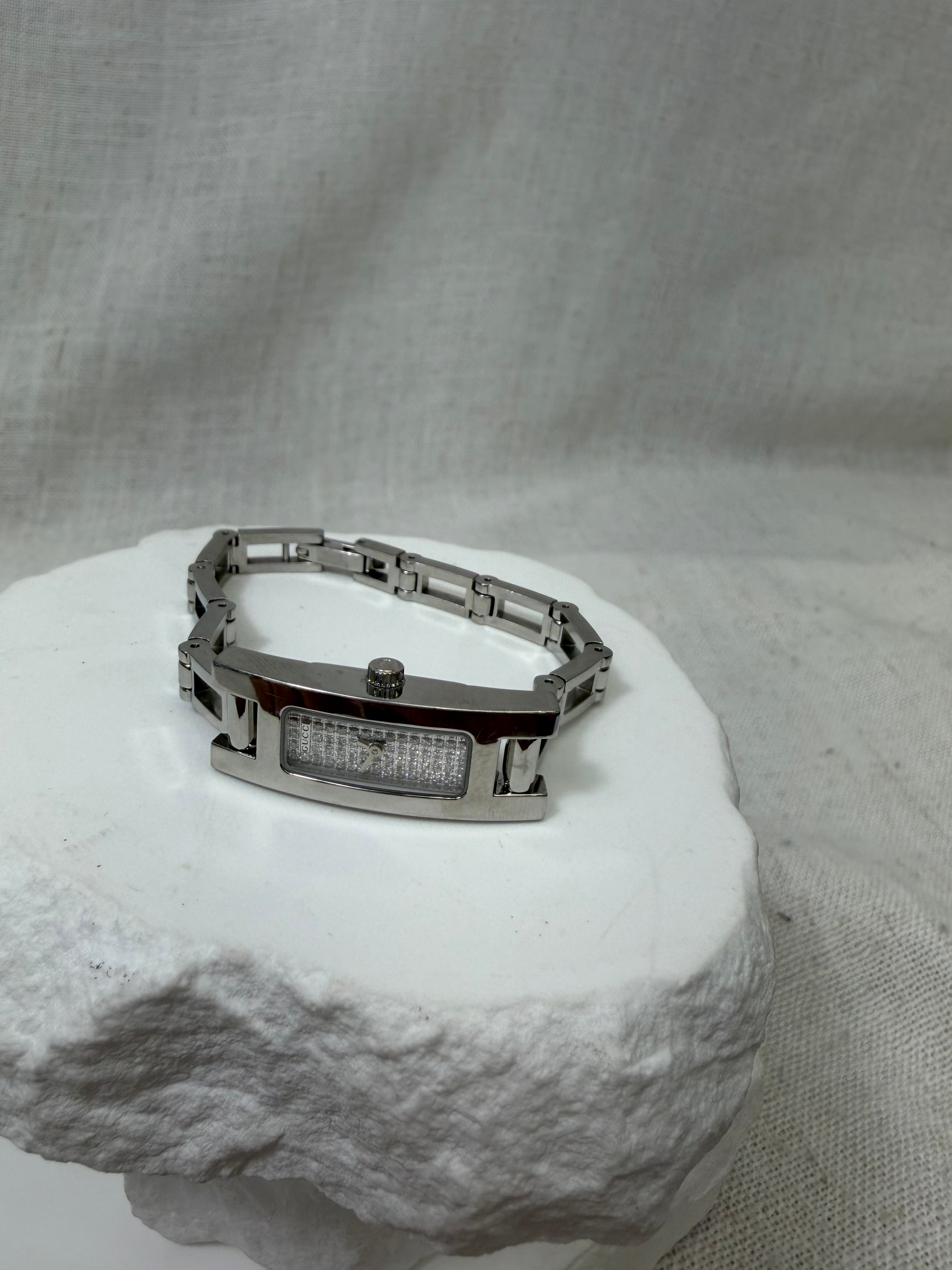 Gucci Diamond & Stainless Steel 12mm 3900L Watch