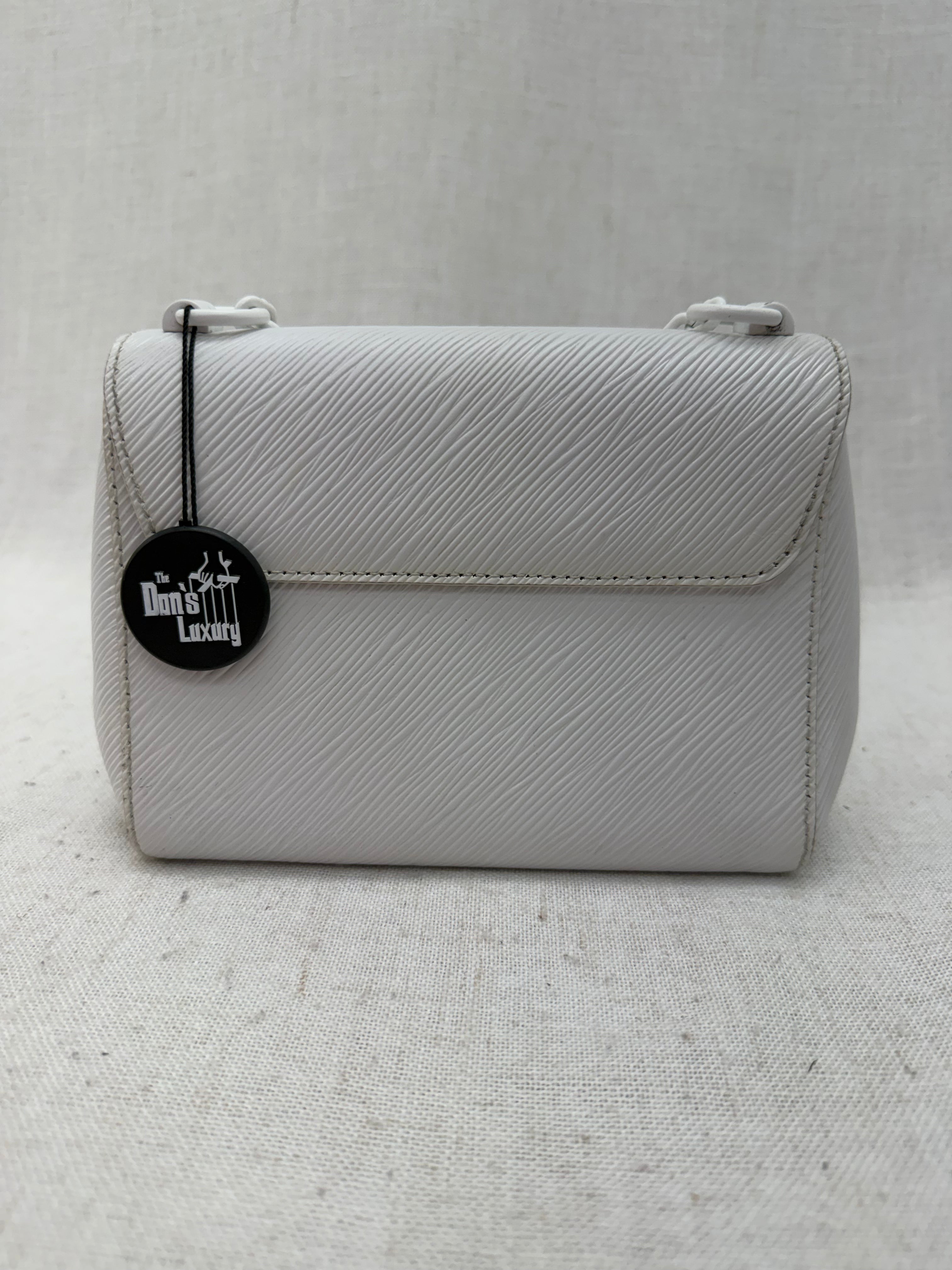 Louis Vuitton White Epi Leather Twist PM Bag