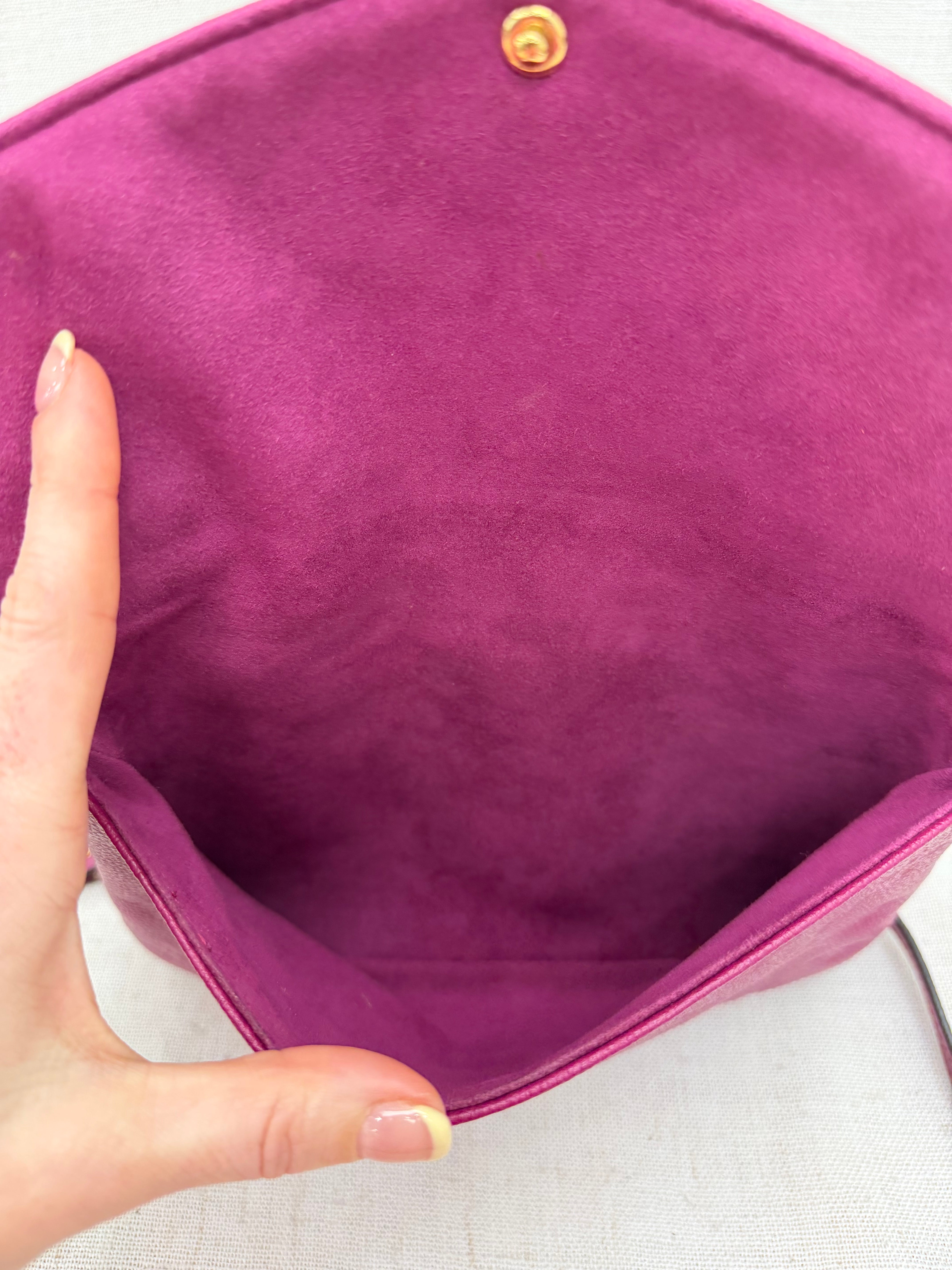 Louis Vuitton Grape Empreinte Leather Twice Crossbody