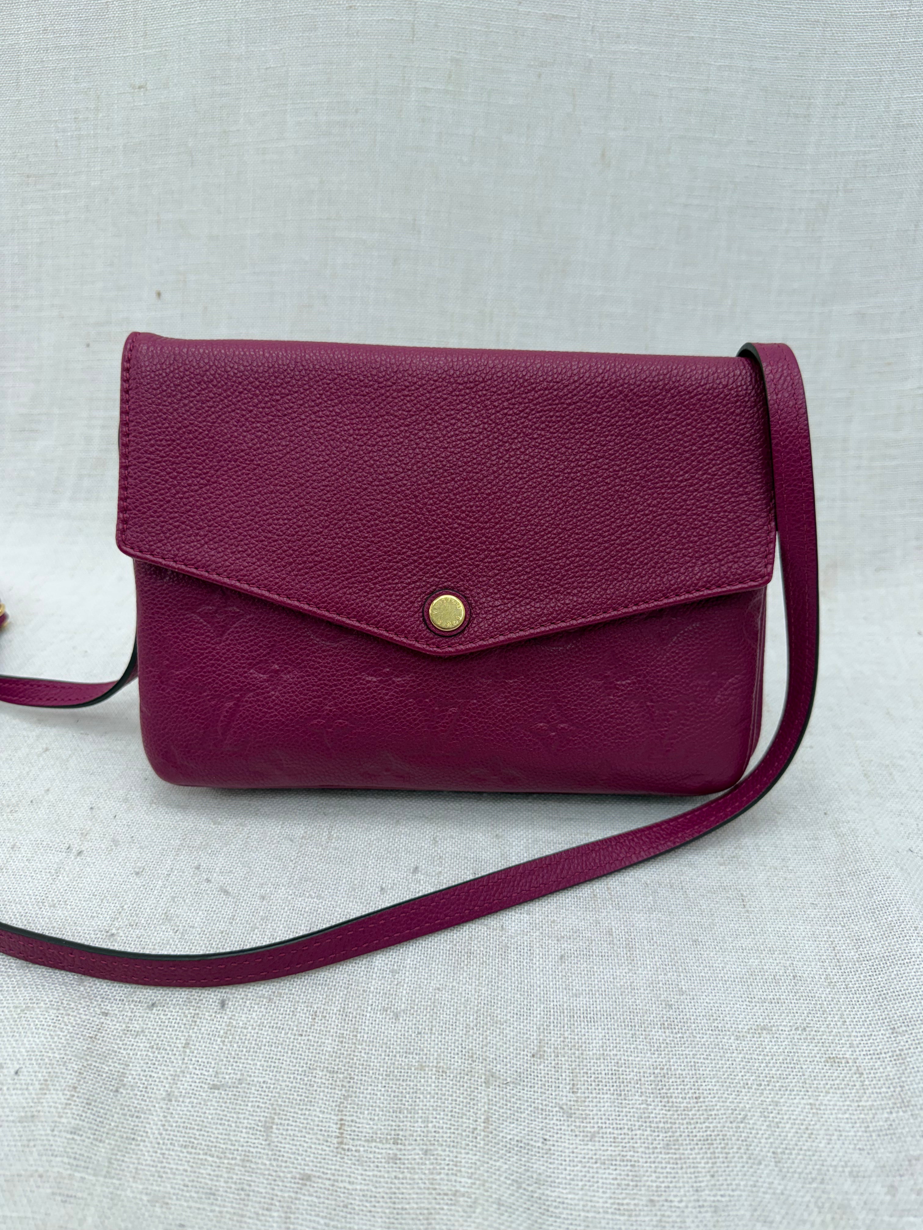 Louis Vuitton Grape Empreinte Leather Twice Crossbody