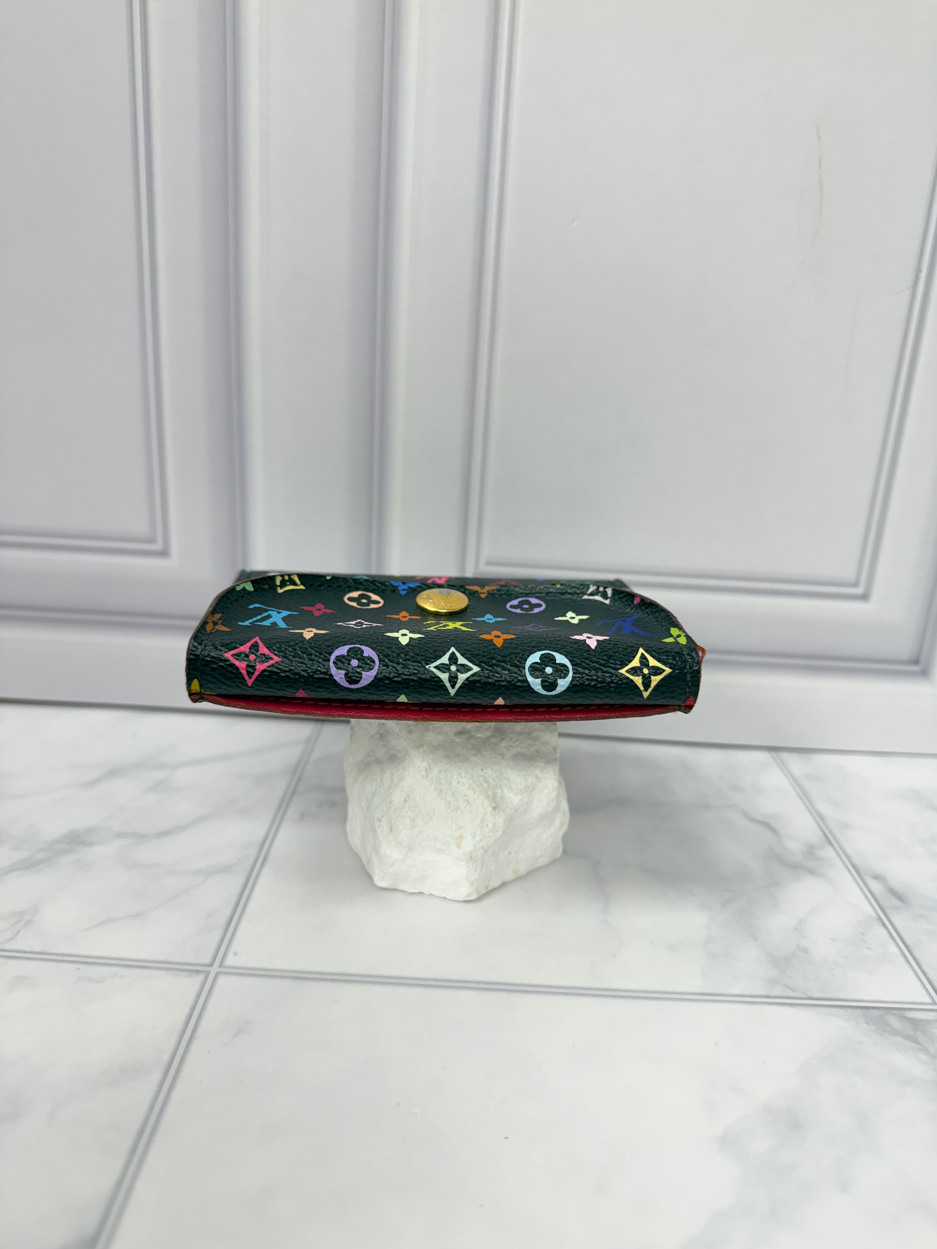 Louis Vuitton Black Multicolor Monogram Card Holder