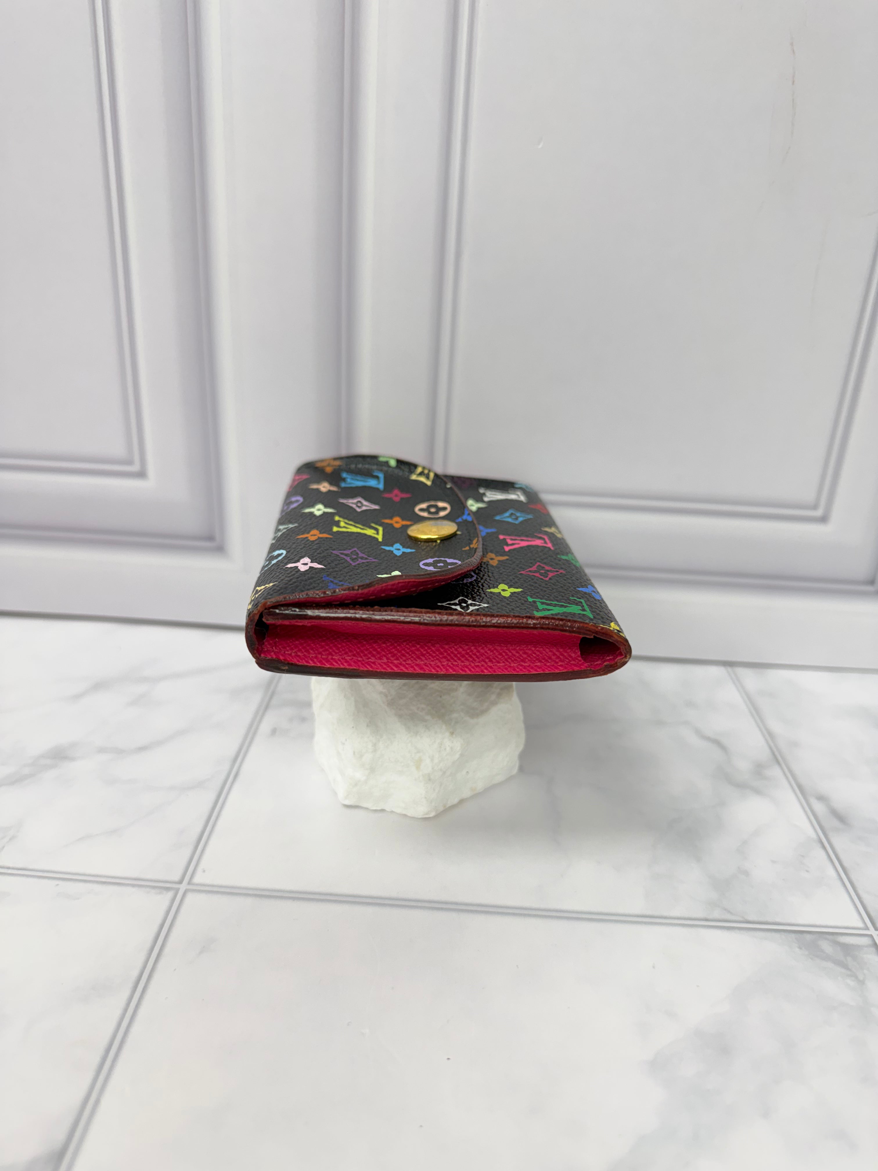 Louis Vuitton Black Multicolor Monogram Card Holder