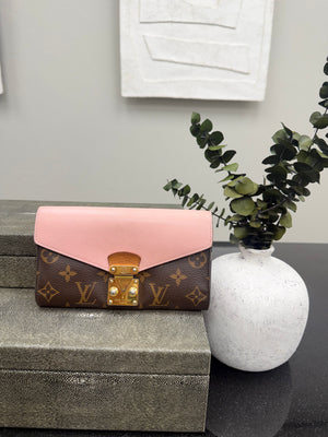 Louis Vuitton Monogram Pink Leather Pallas Wallet