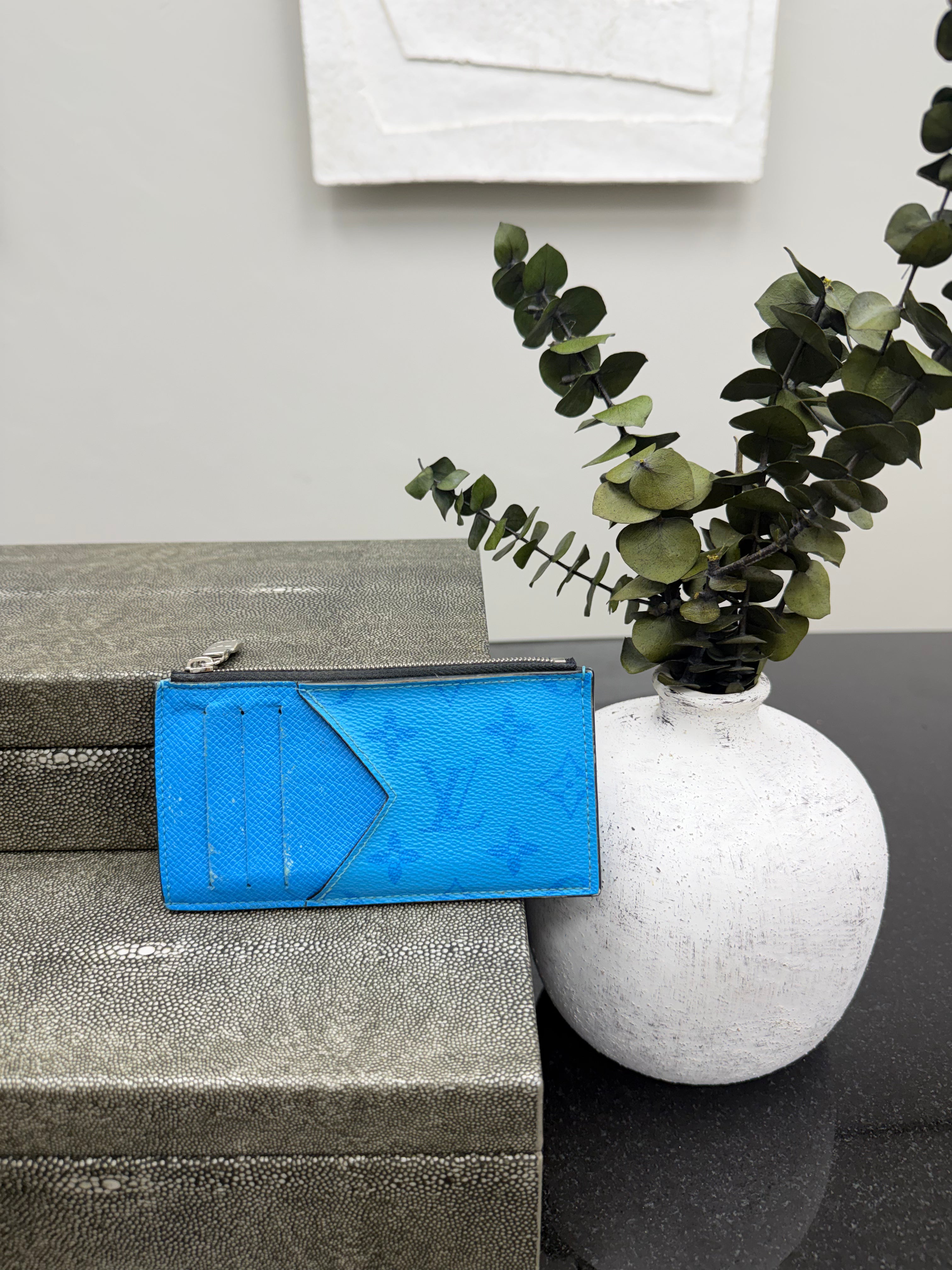Louis Vuitton Blue Monogram Card Holder