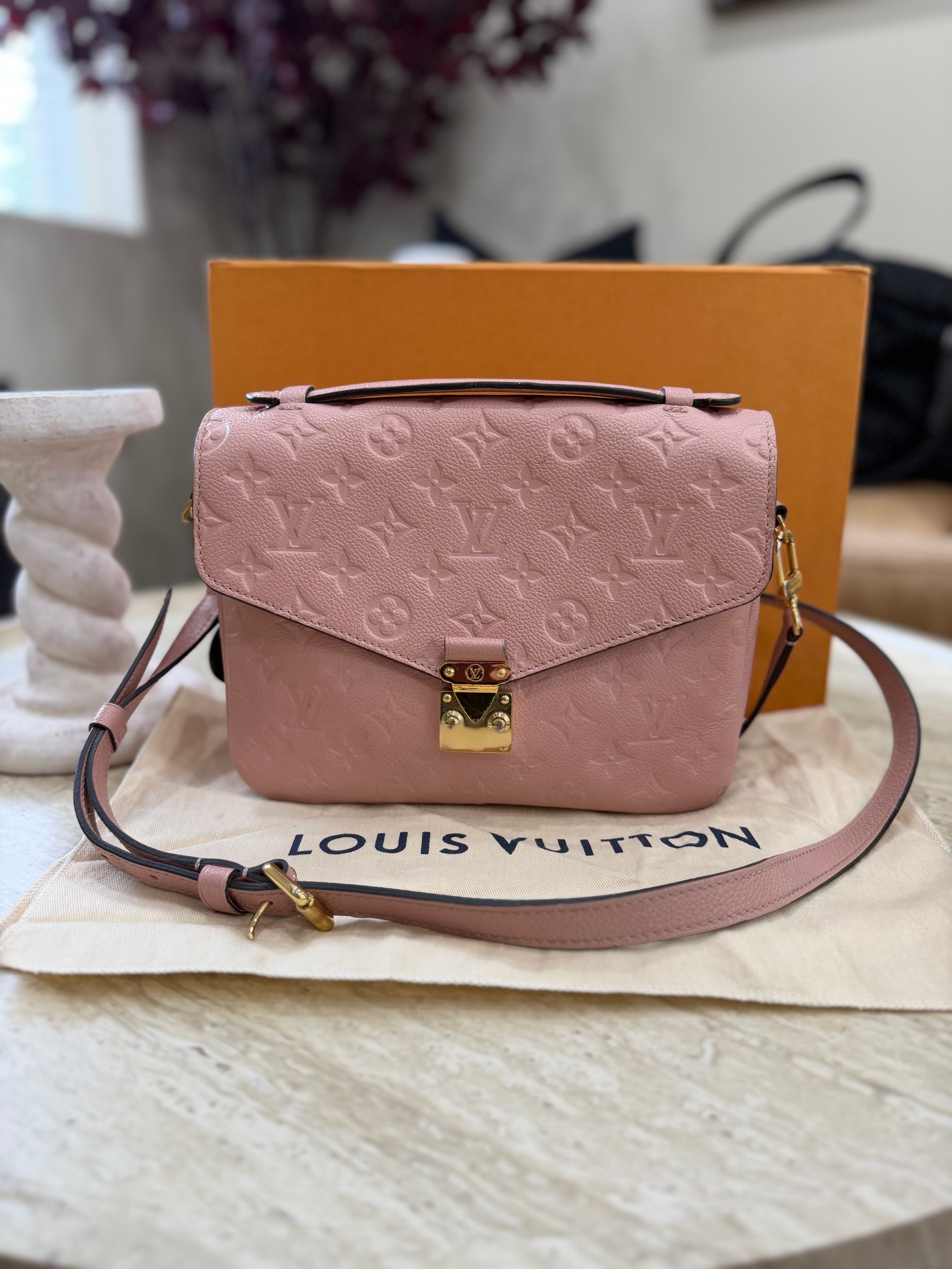 Louis Vuitton Pink Empreinte Pochette Metis