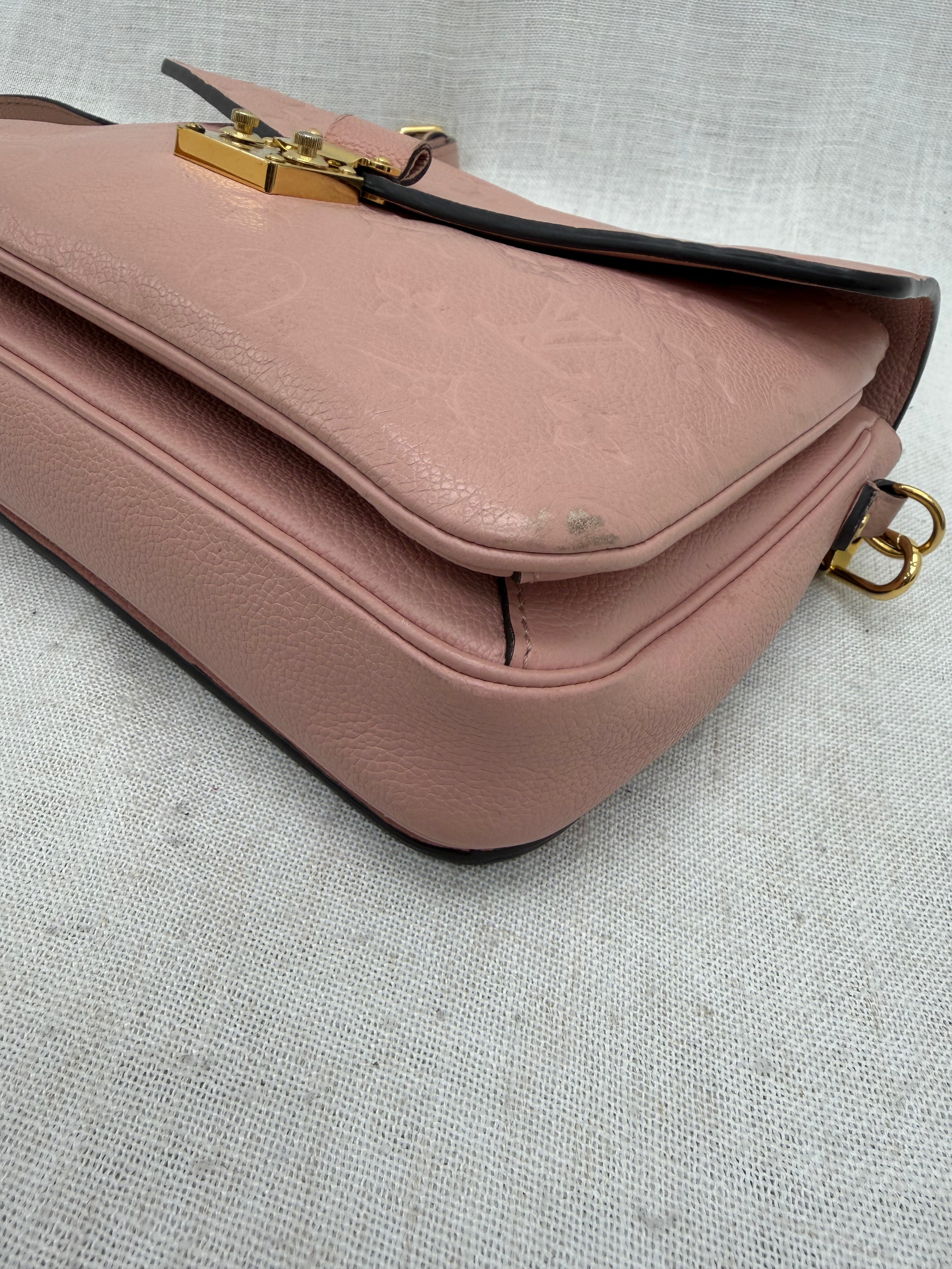 Louis Vuitton Pink Empreinte Pochette Metis