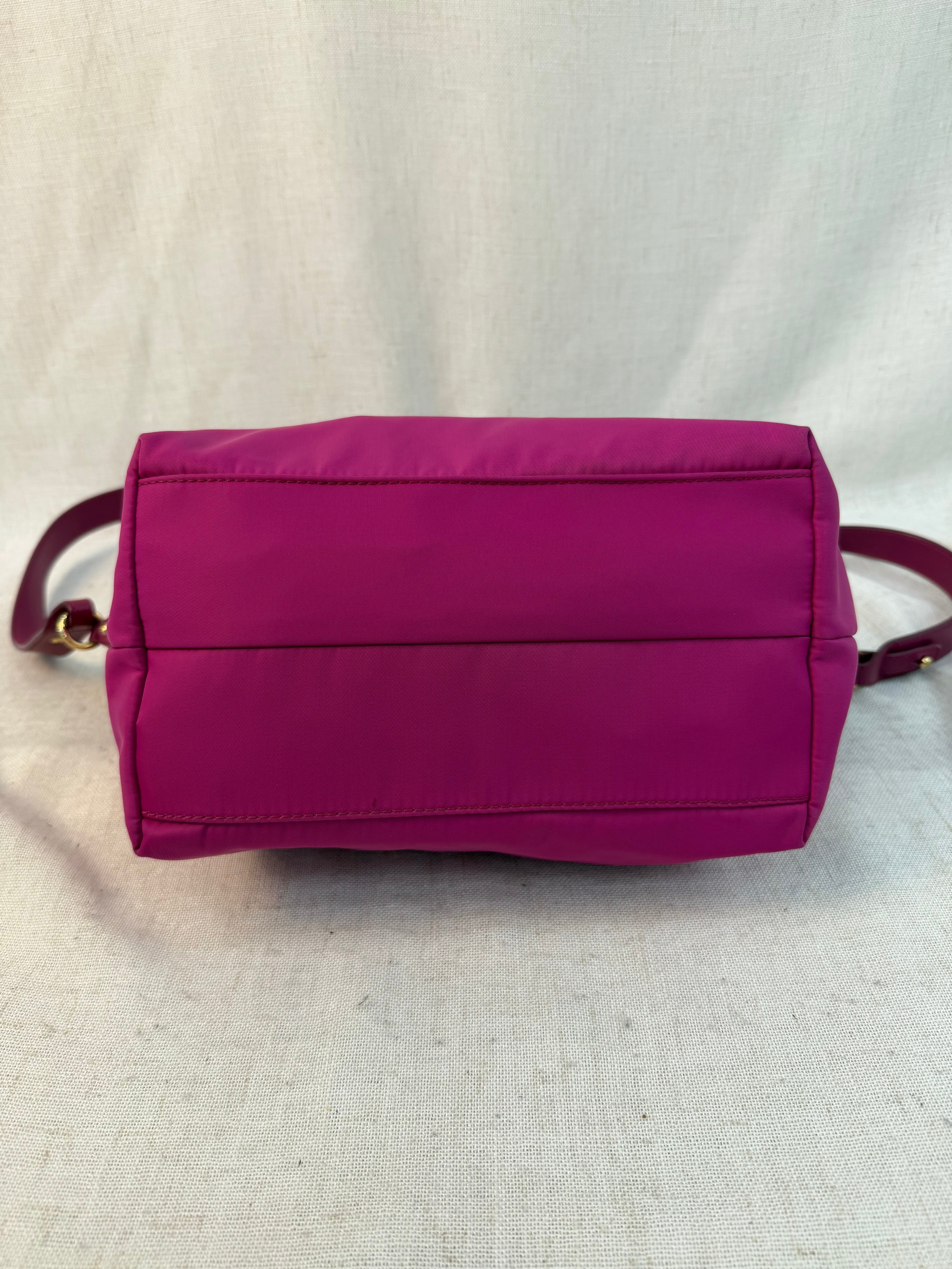 Salvatore Ferragamo Pink Nylon Two Way Tote Bag