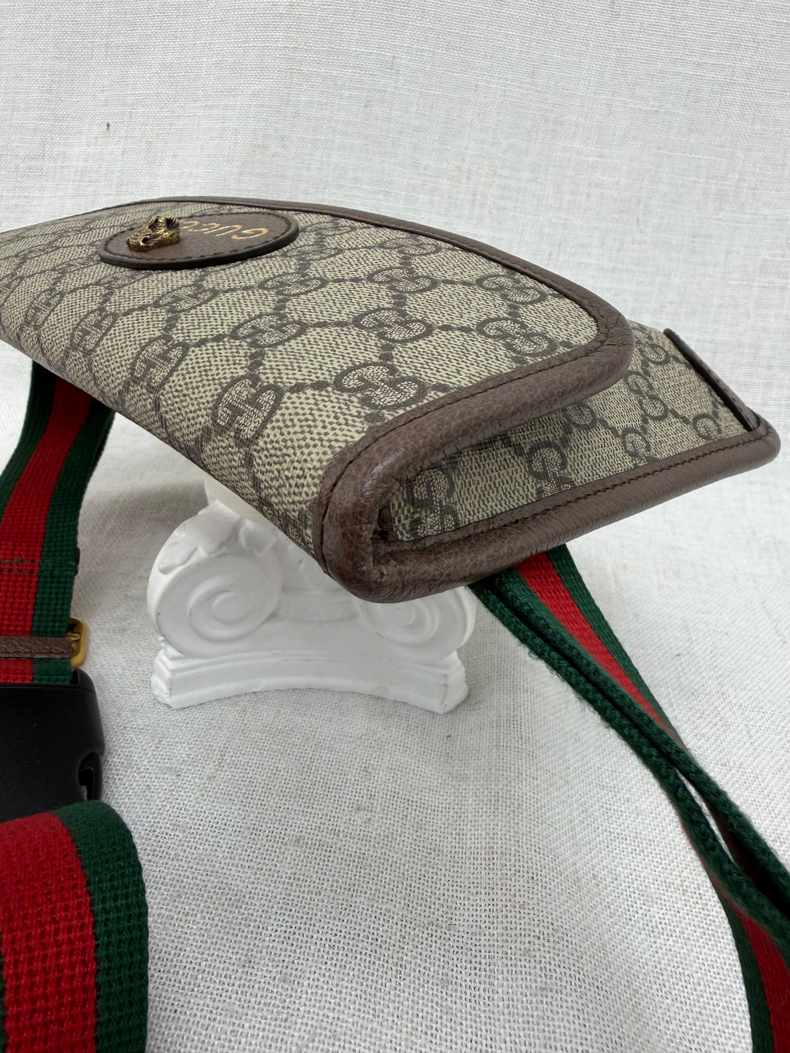 Gucci GG Supreme Coated Canvas Tiger Bumbag