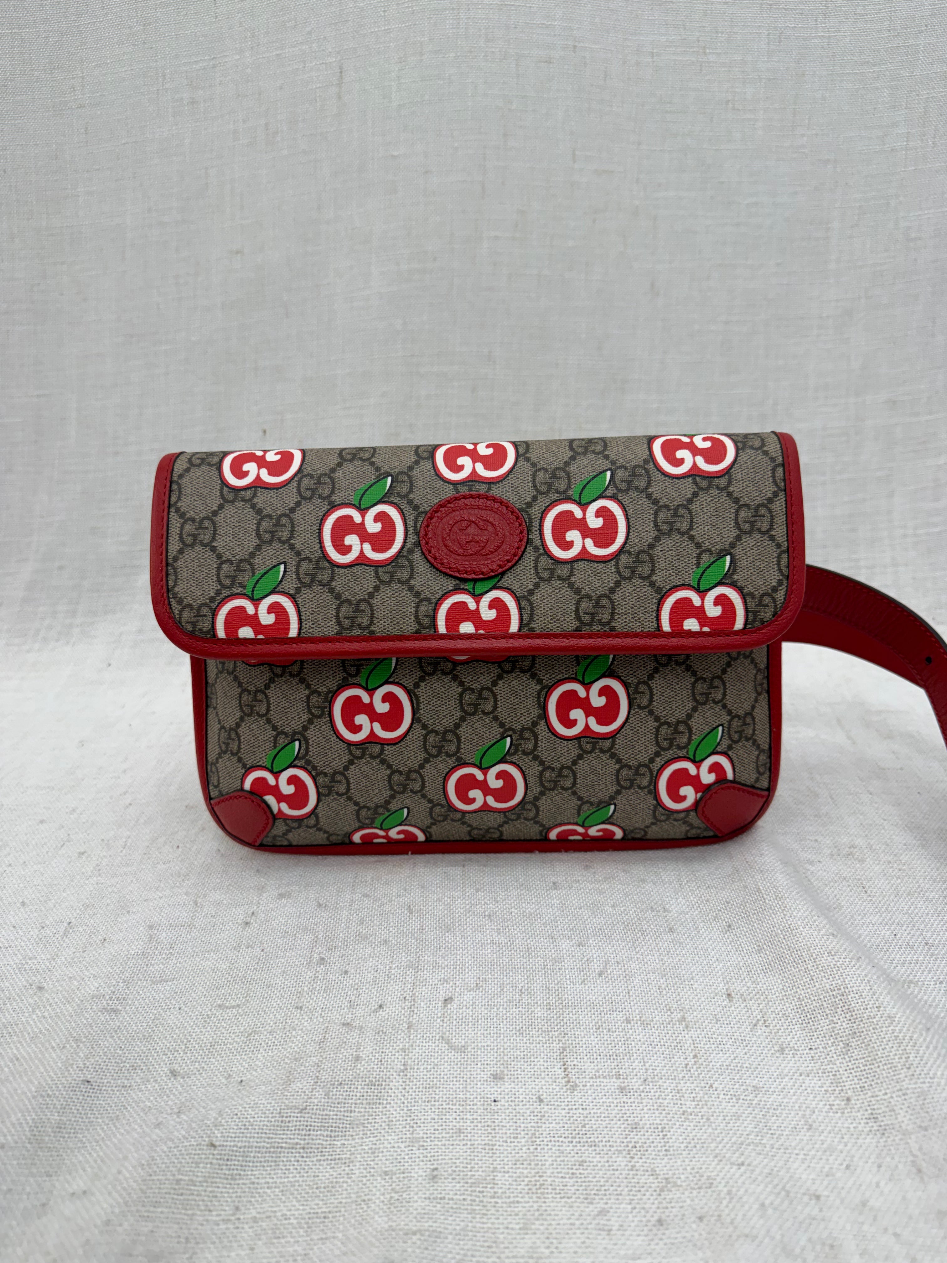 Gucci Red Apple Supreme Marmont Bumbag