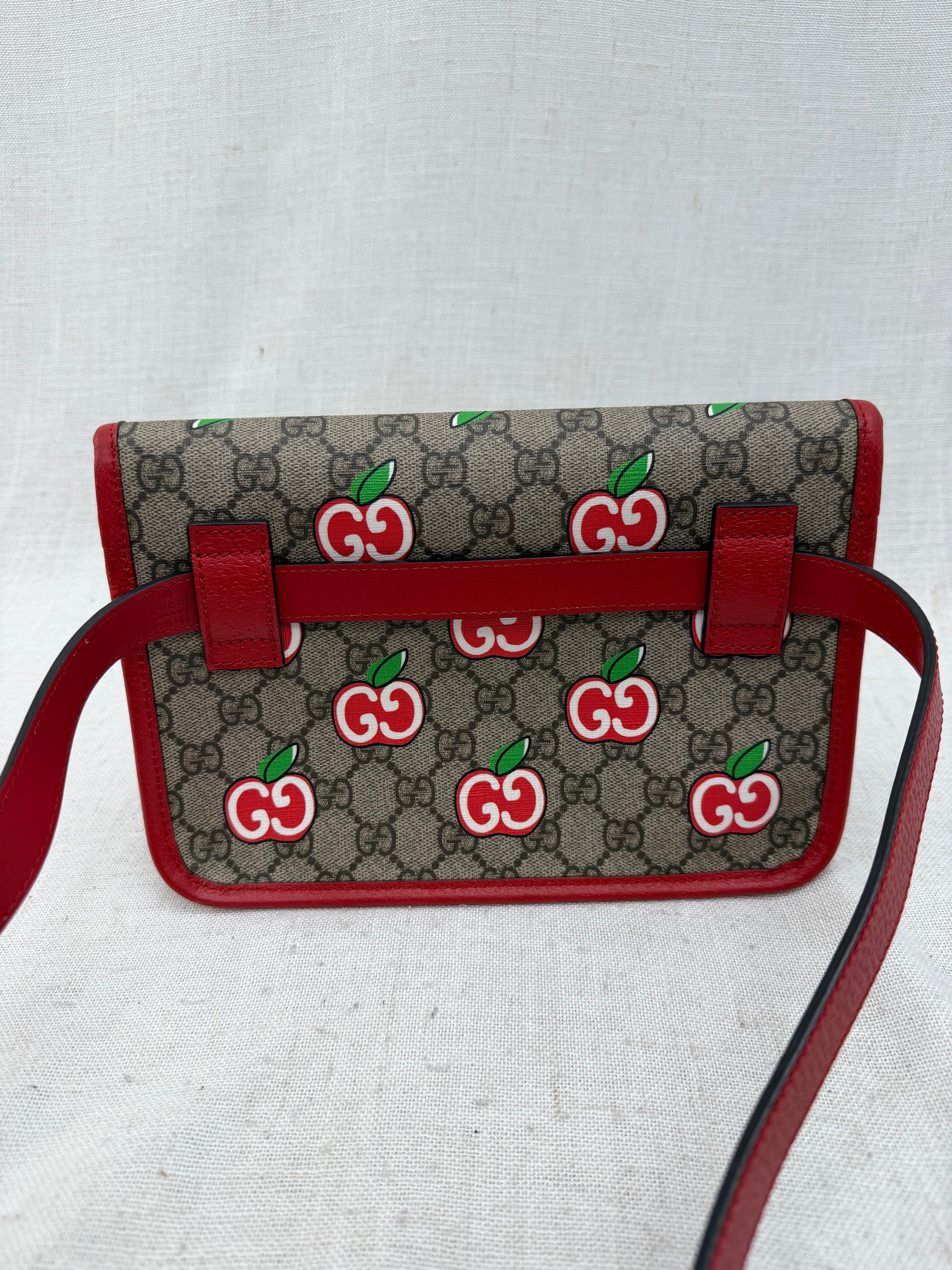 Gucci Red Apple Supreme Marmont Bumbag