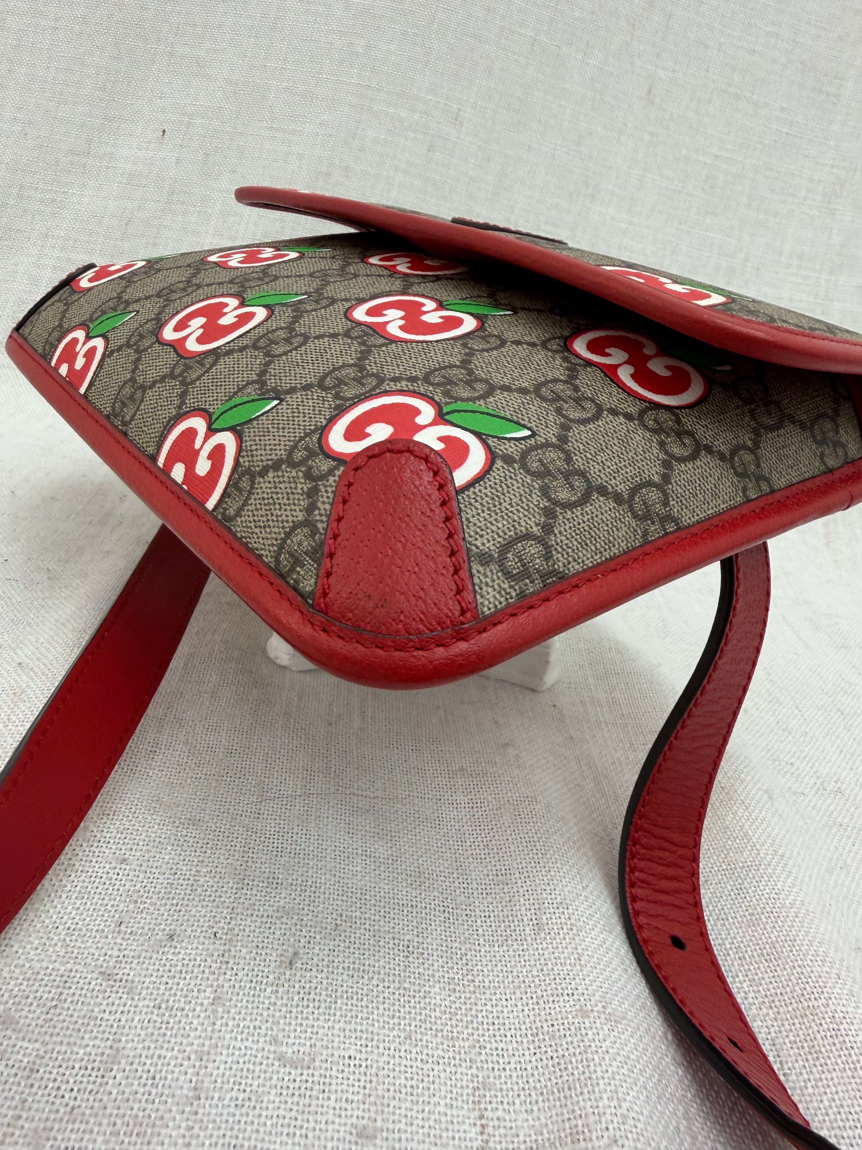 Gucci Red Apple Supreme Marmont Bumbag