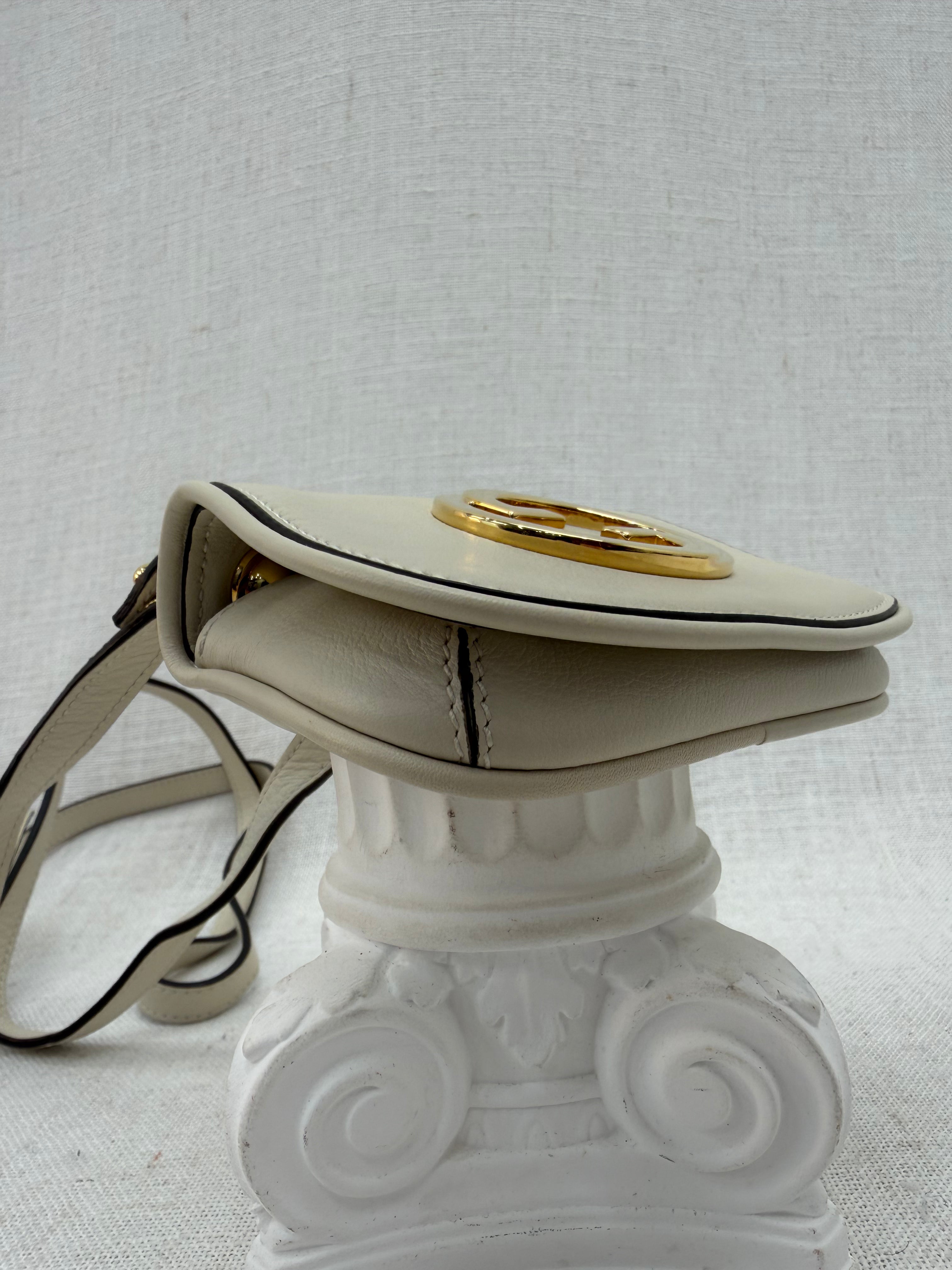 Gucci Beige Leather Blondie Mini Crossbody